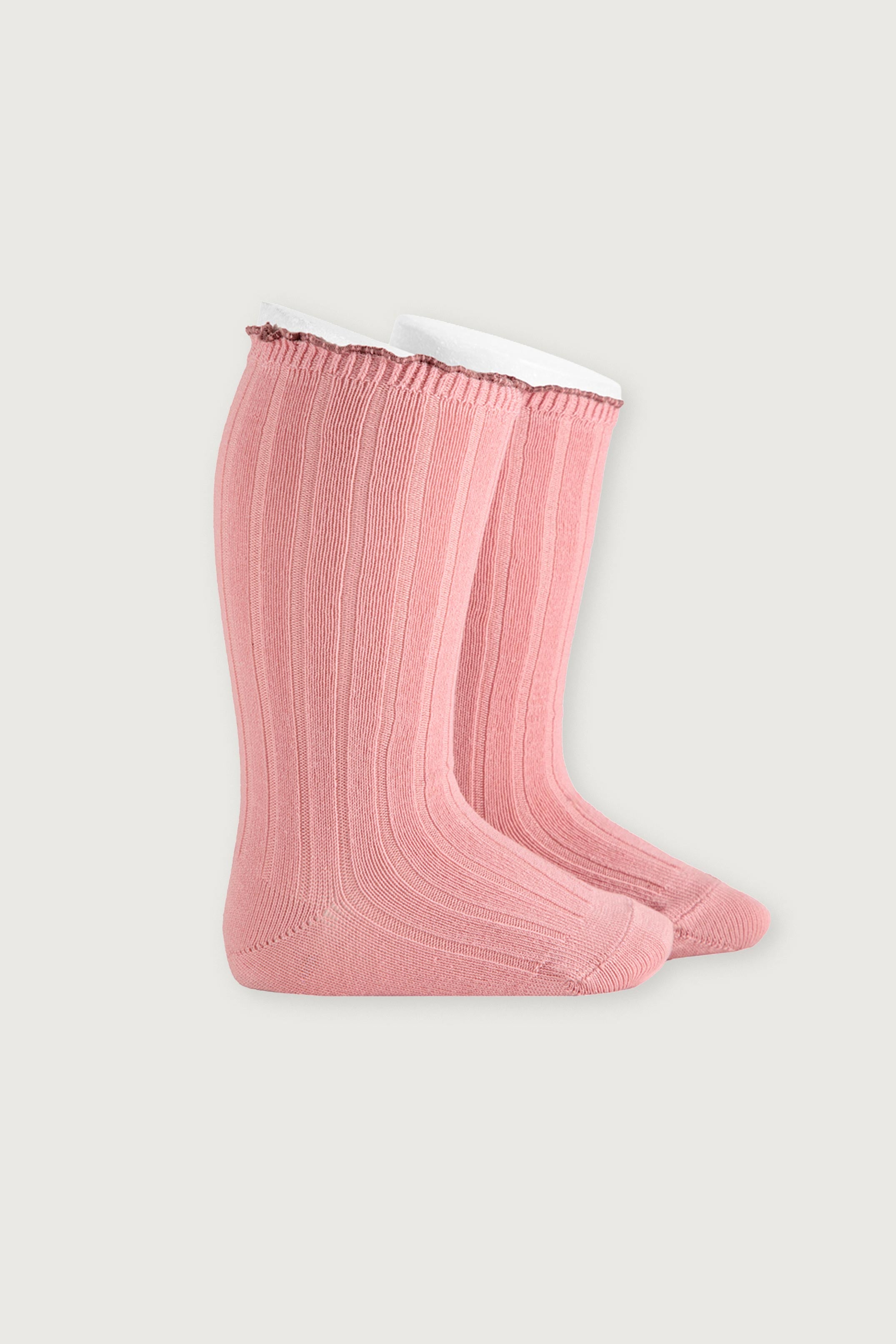 CALCETINES CONDOR ALTOS CANALÉ CON CURLING CONTRASTADO