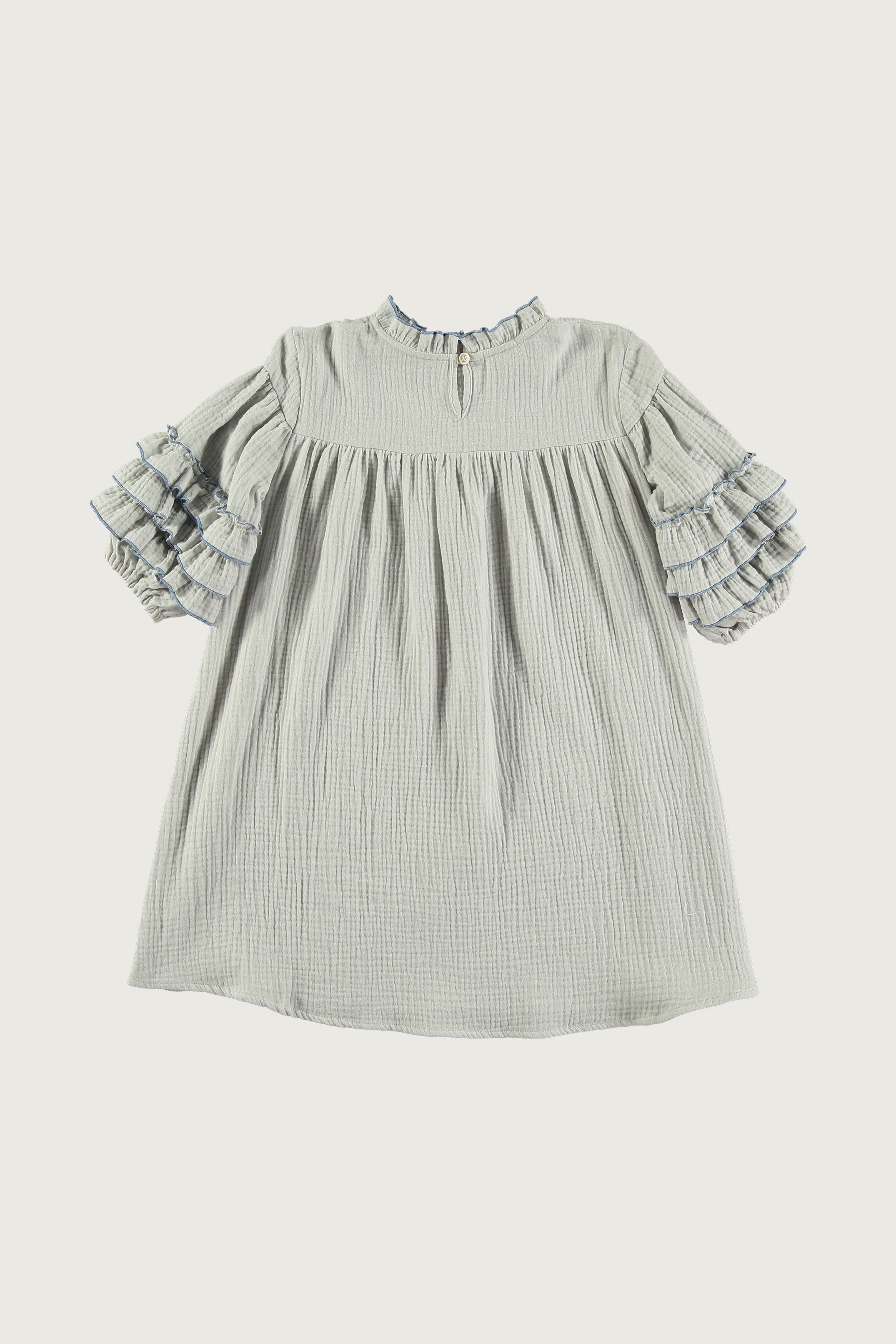 LIGHT BLUE DOUBLE GAUZE DRESS