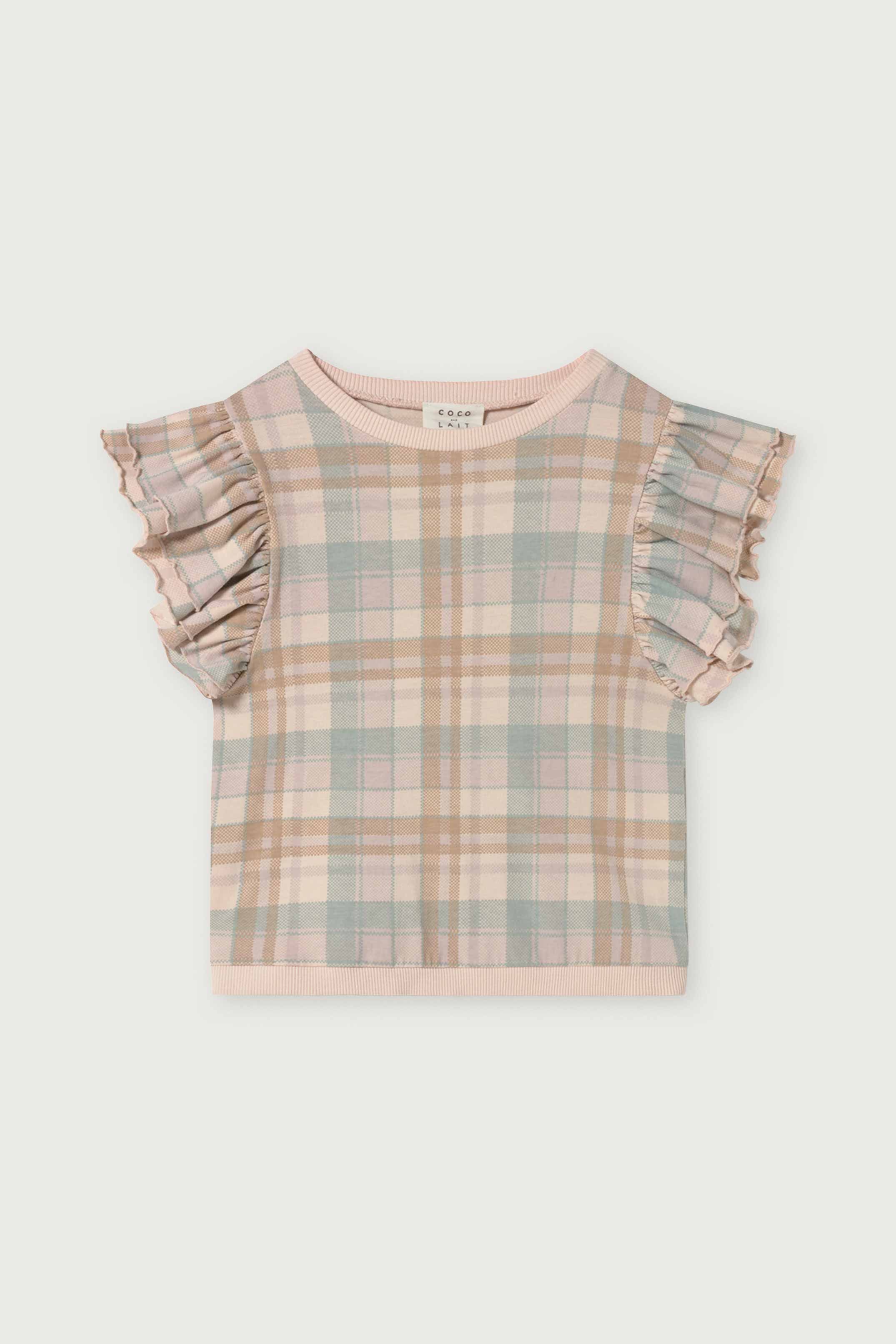 TOP NIÑA CUADROS PASTEL