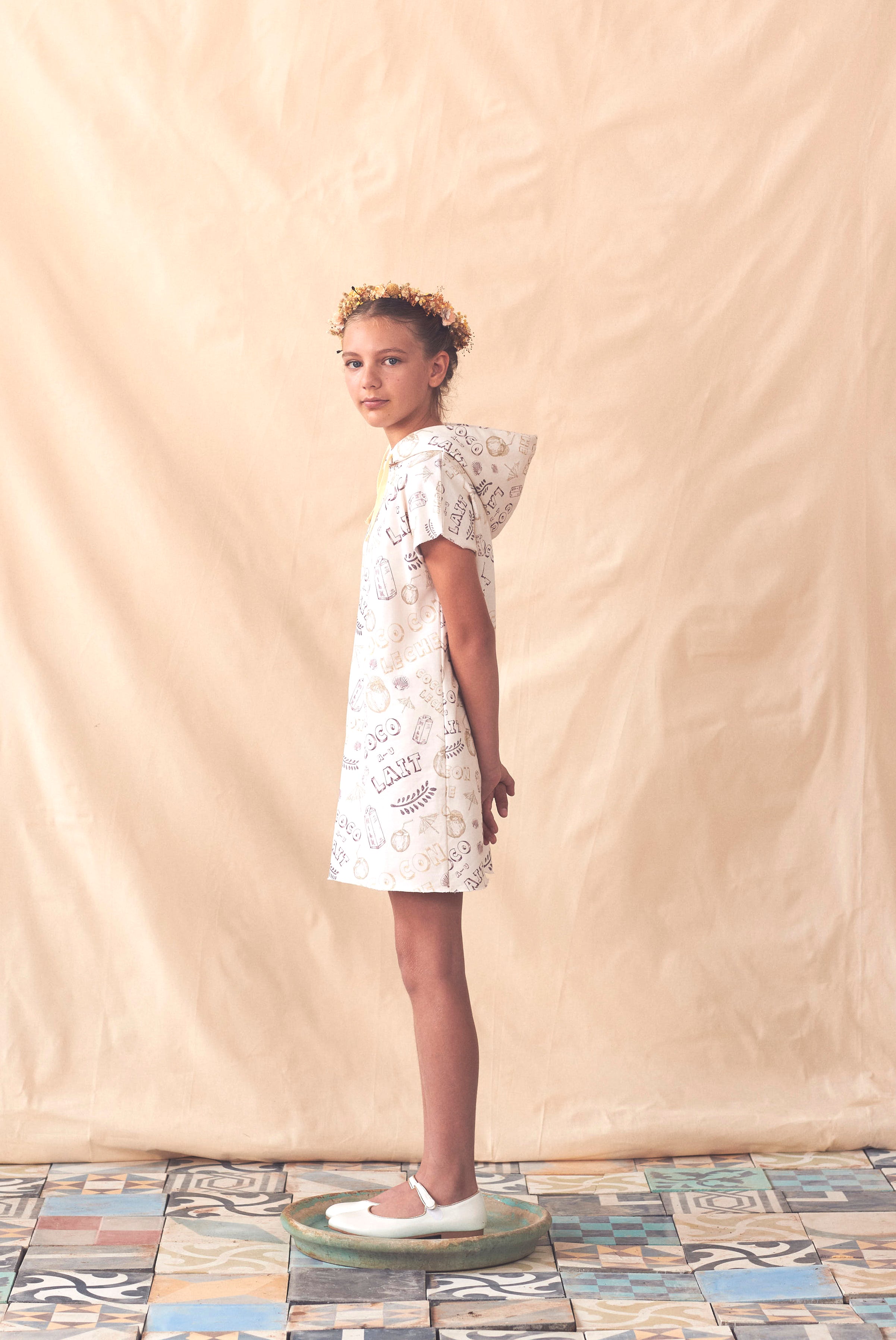 HELLO-COCO FLEECE DRESS