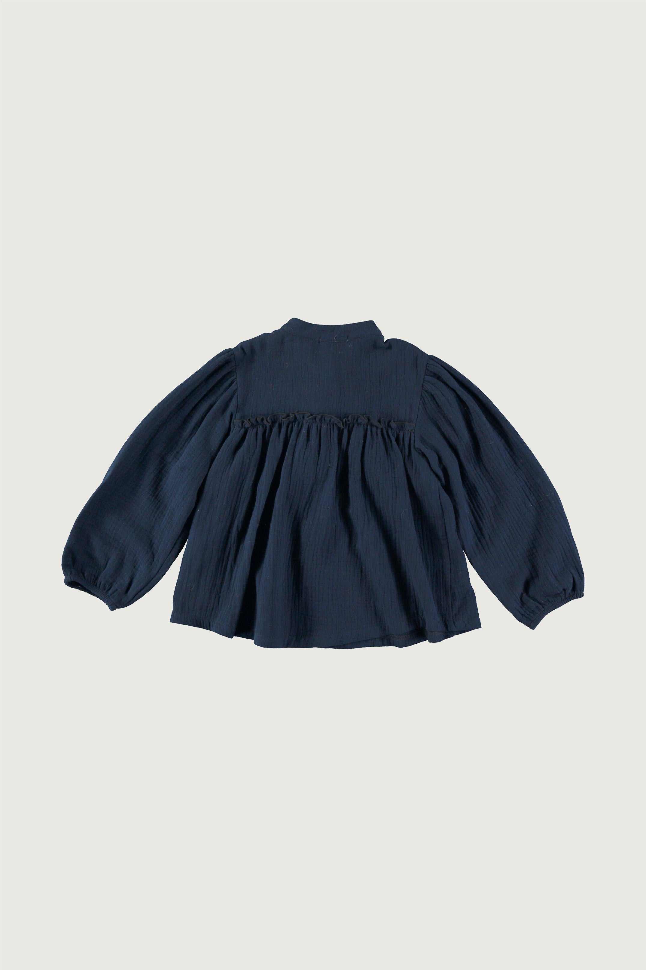 Coco Au Lait BLUE NIGHT EMROIDERED DOUBLE GAUZE BLOUSE Blue Nights