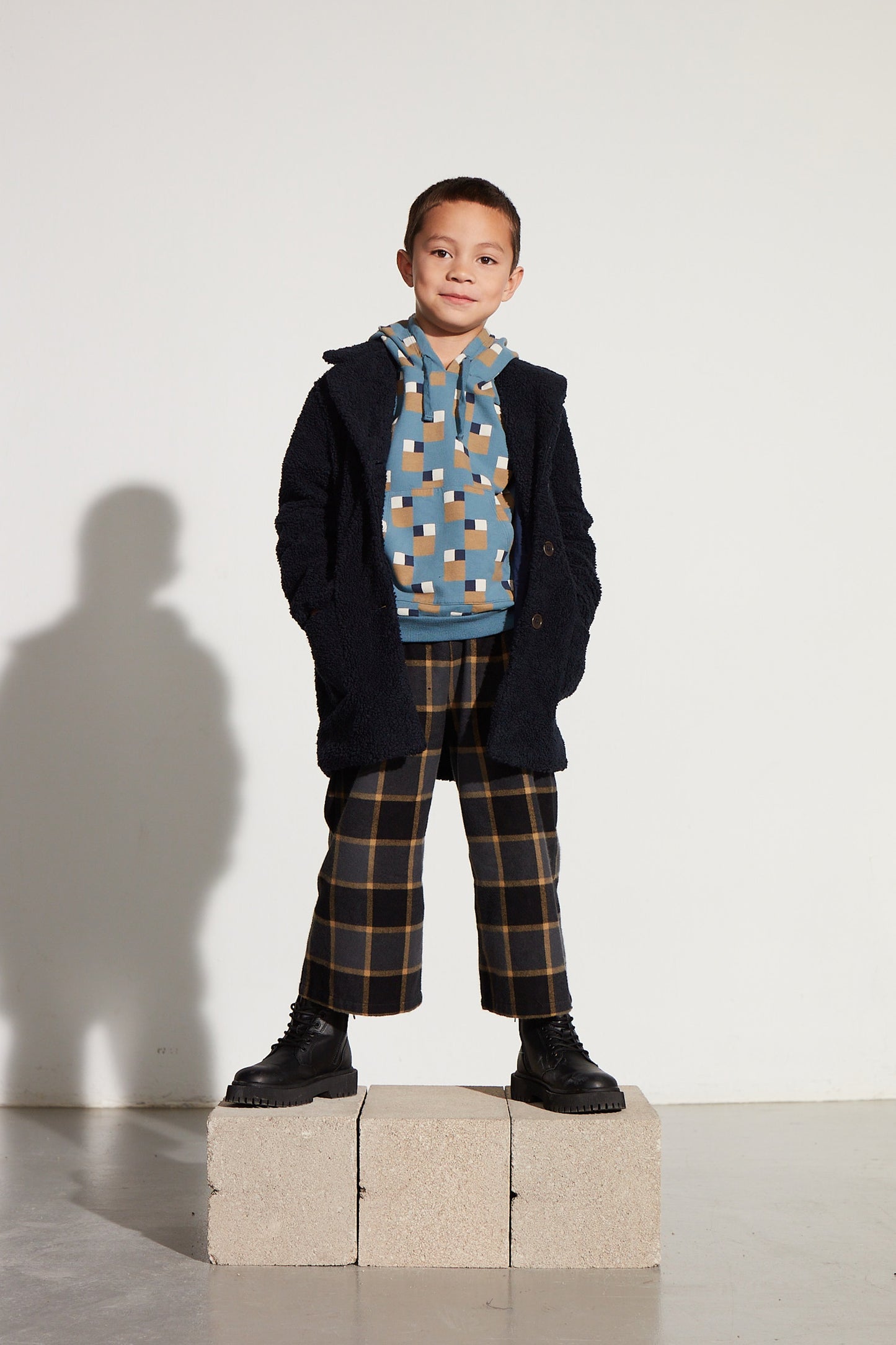 Coco Au Lait BLUE NIGHT TEDDY COAT Blue Nights