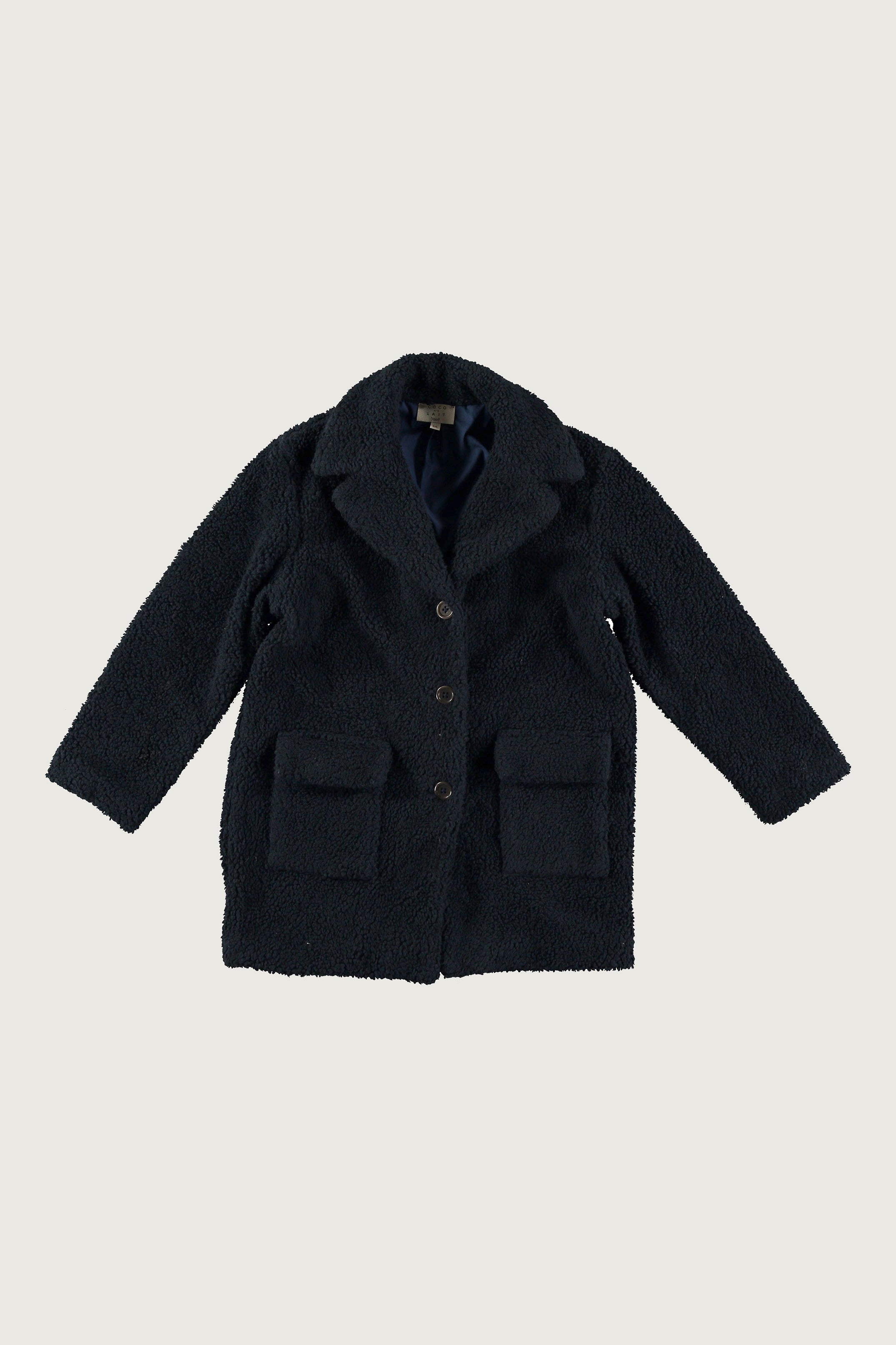 Coco Au Lait BLUE NIGHT TEDDY COAT Blue Nights