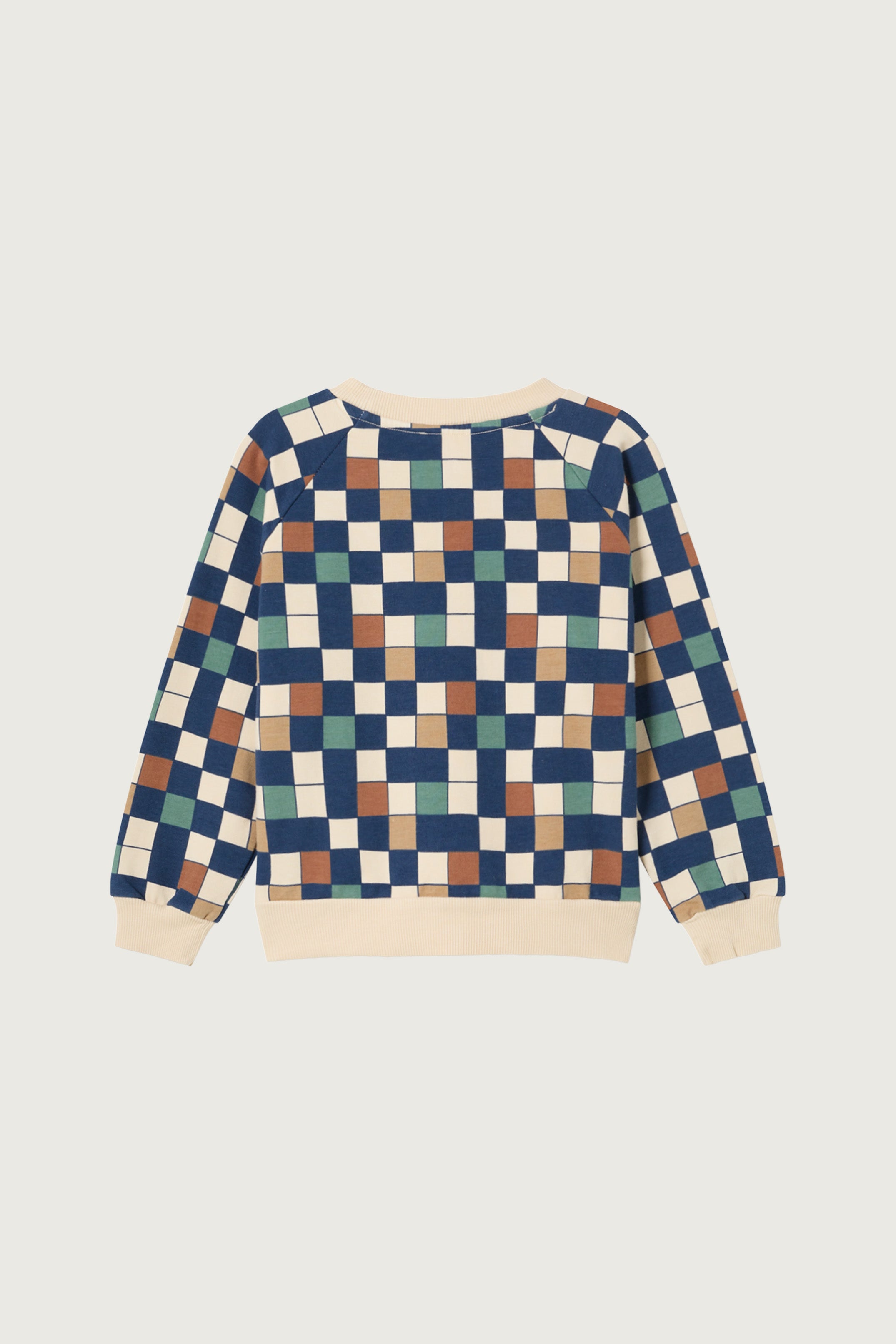 Coco Au Lait CHECKS SWEATSHIRT Dark Denim