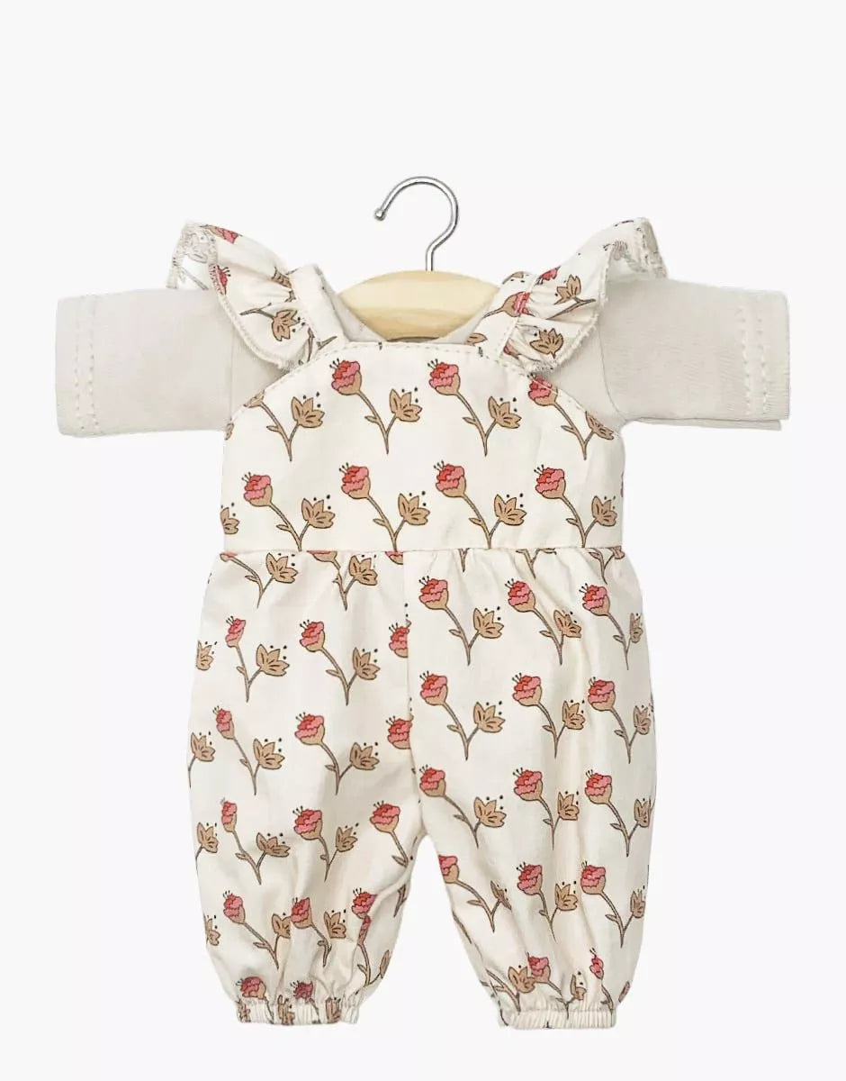 CONJUNTO DE PETO DE ALGODÓN Y CAMISETA DE LINO