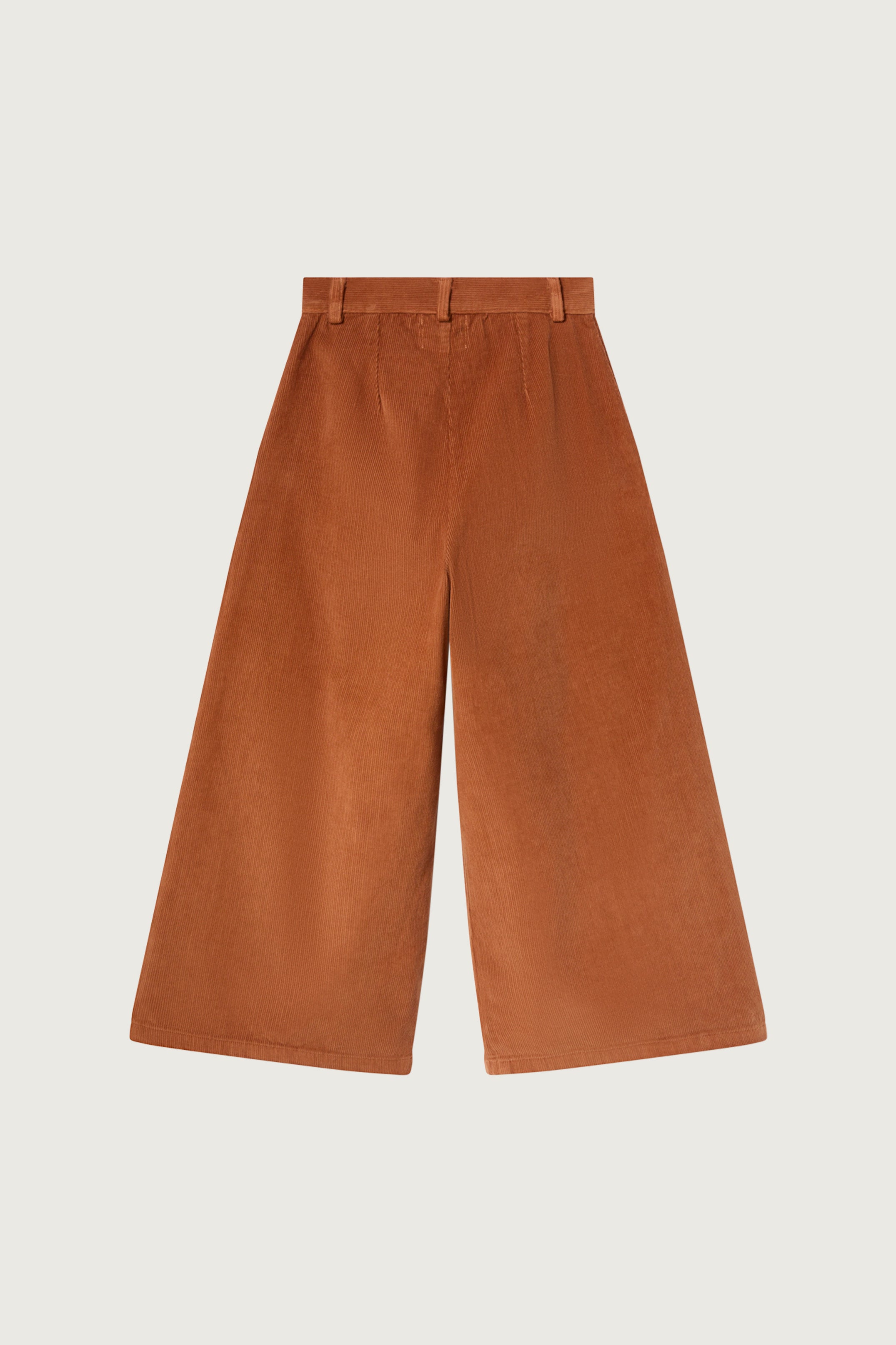 Coco Au Lait CORDUROY WIDE TROUSERS  Brown Sugar
