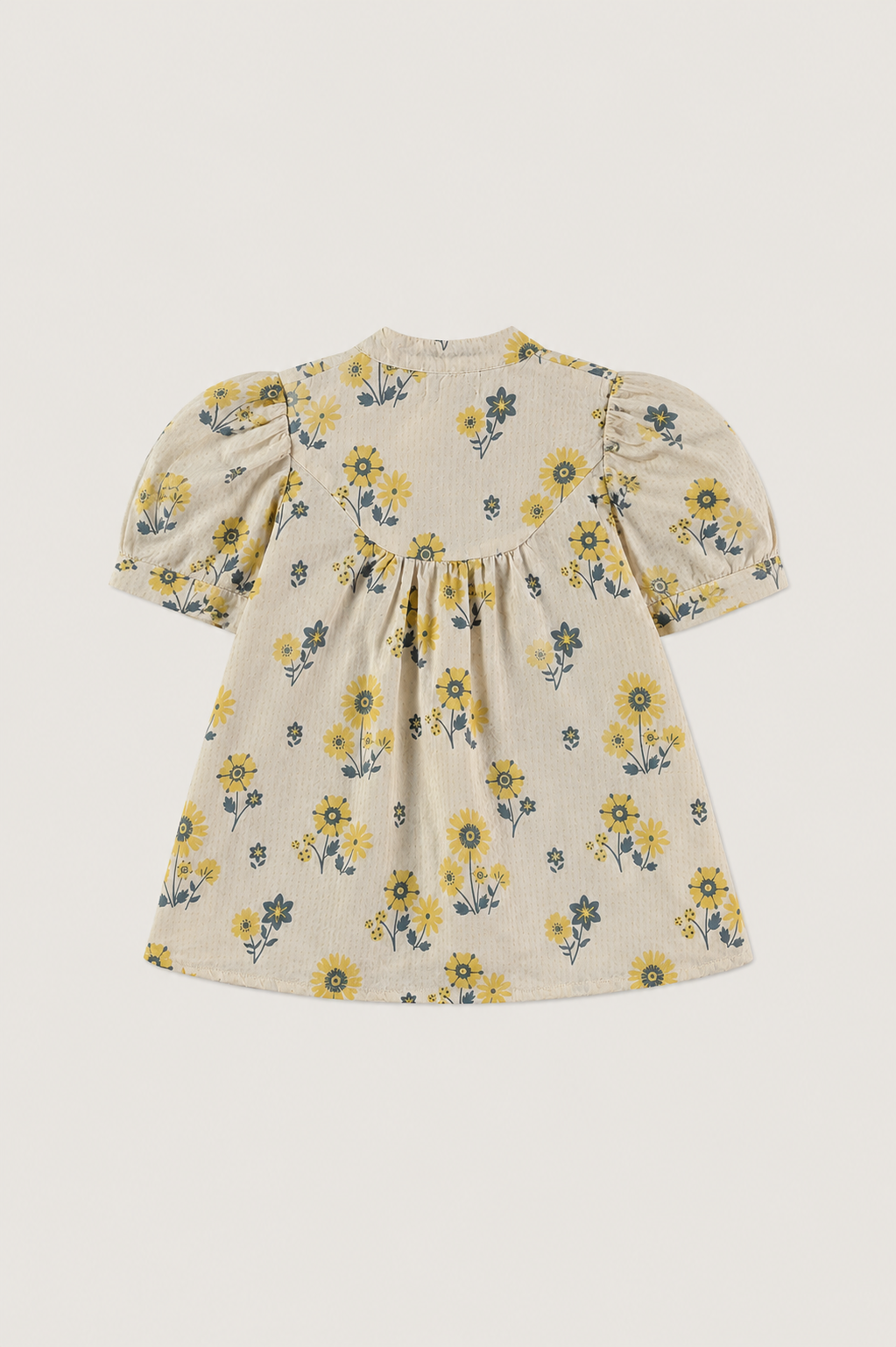VESTIDO BEBÉ FLORAL STRIPES VAINILLA