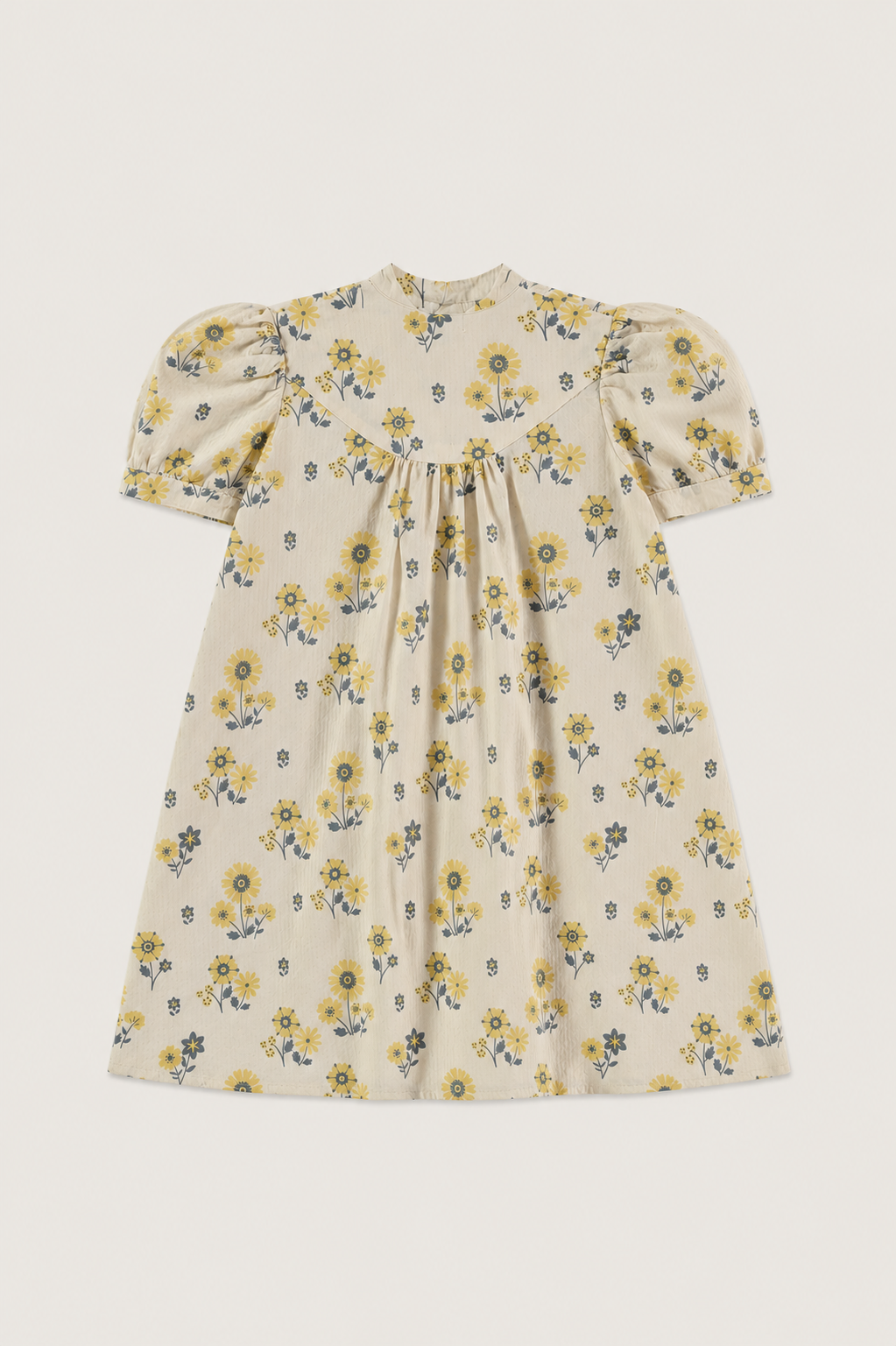 VESTIDO FLORAL STRIPES VAINILLA