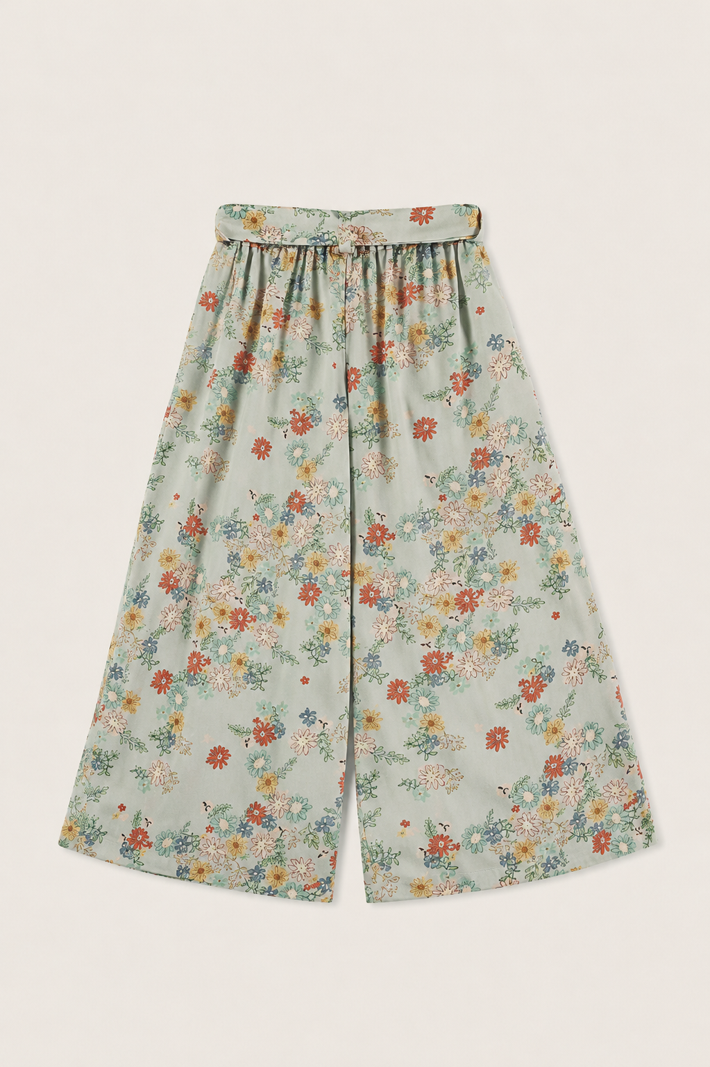 PANTALONES FLORAL CLOUDS EN POPELINA DE VISCOSA