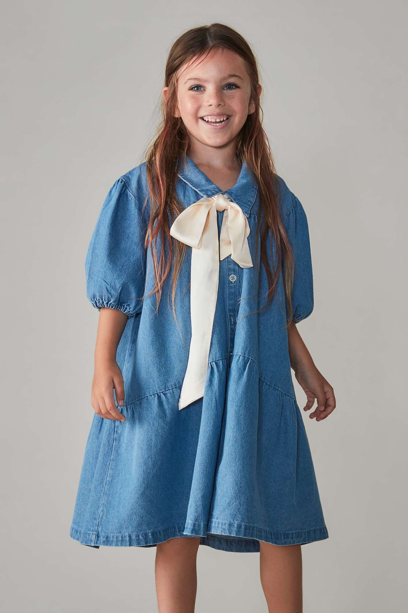 Coco Au Lait DENIM DRESS  Denim Blue