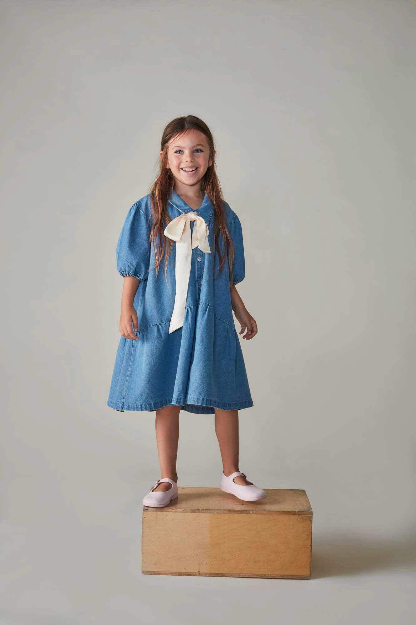 Coco Au Lait DENIM DRESS  Denim Blue