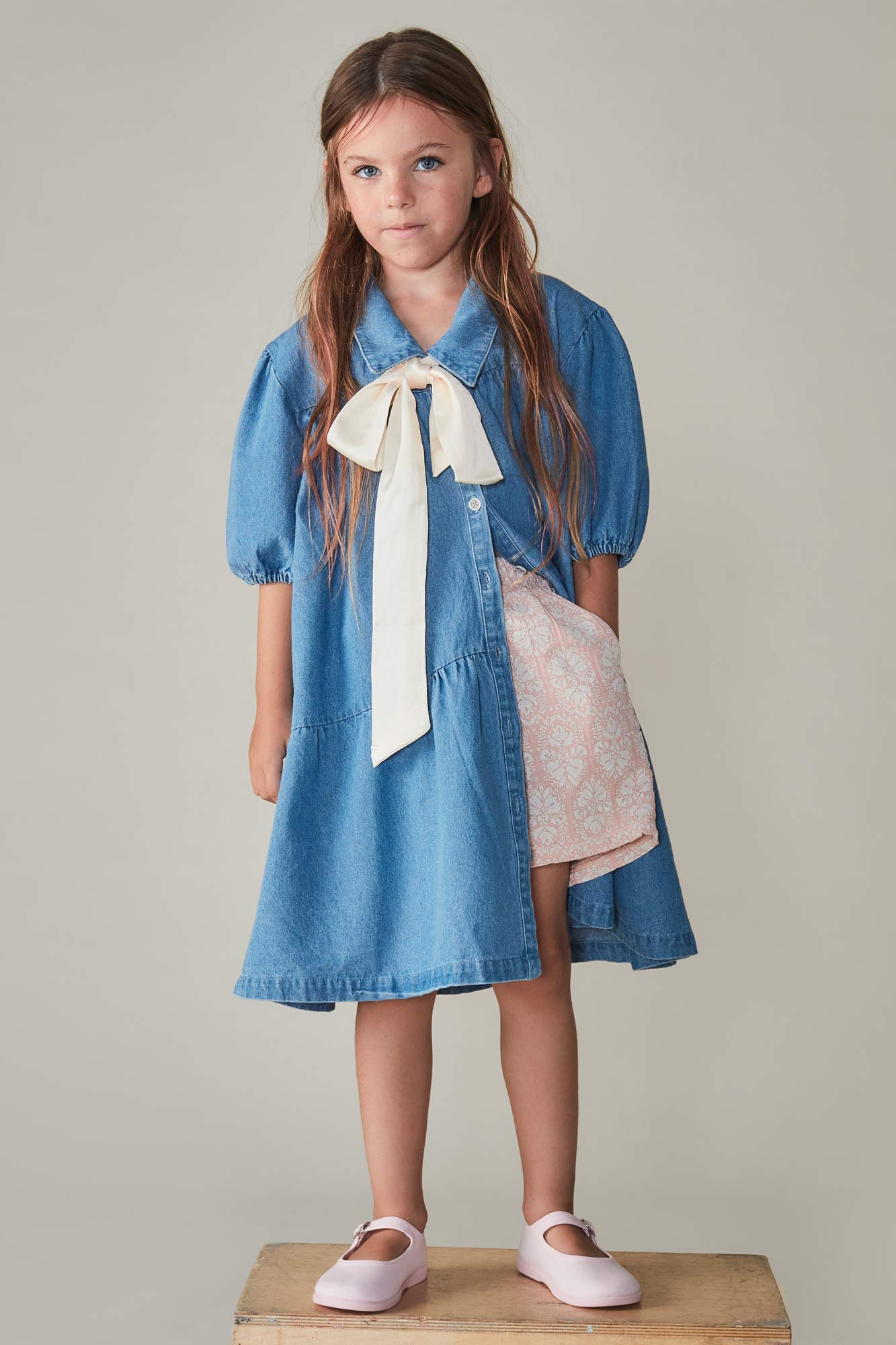 Coco Au Lait DENIM DRESS  Denim Blue