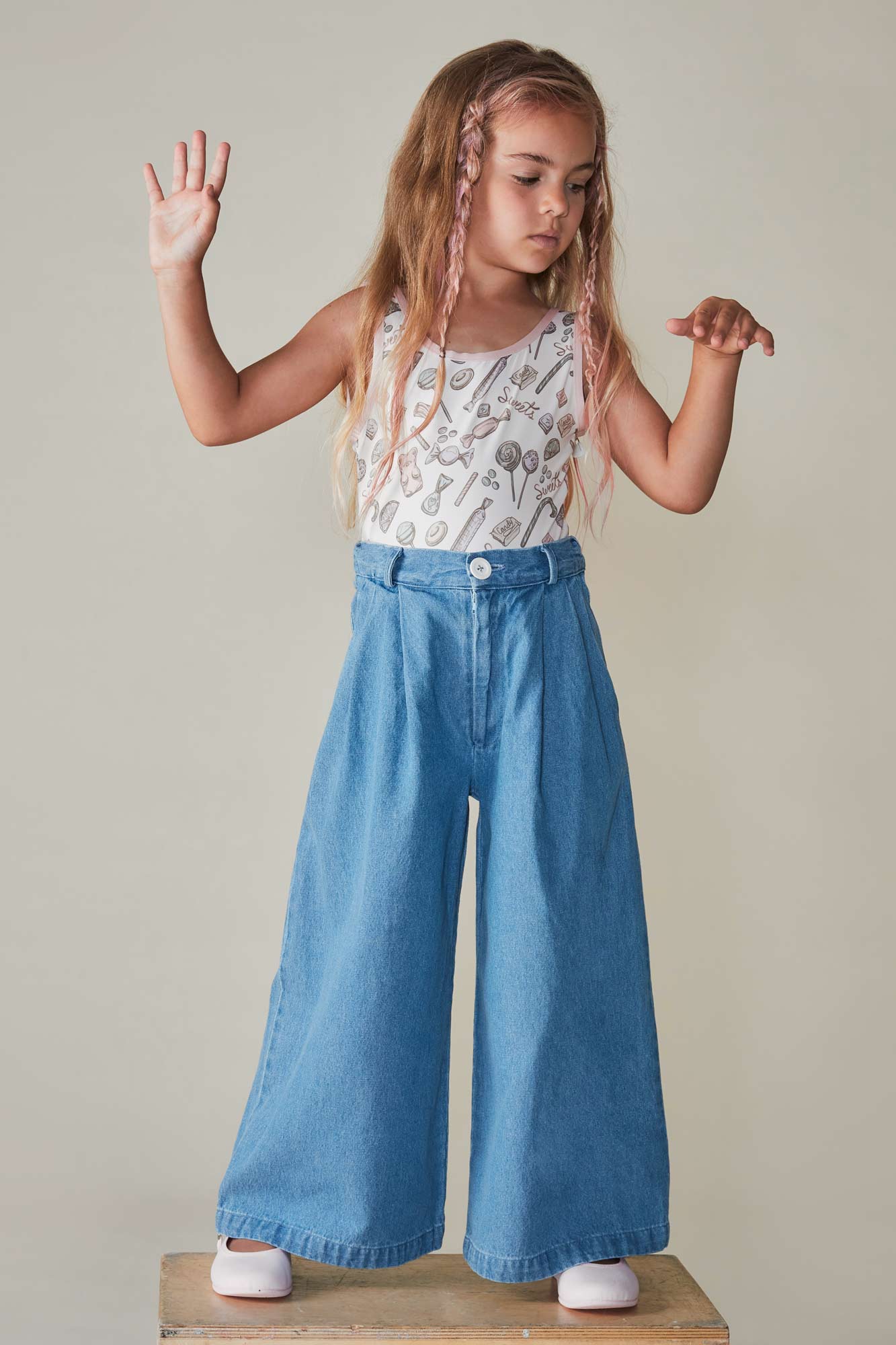 Coco Au Lait DENIM PANTS  Denim Blue