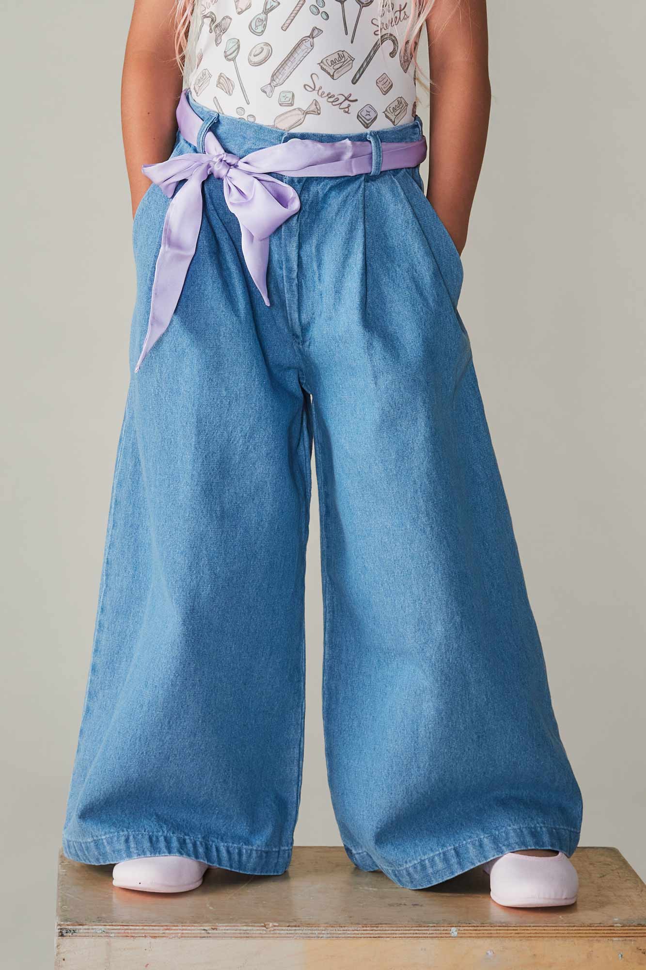 Coco Au Lait DENIM PANTS  Denim Blue