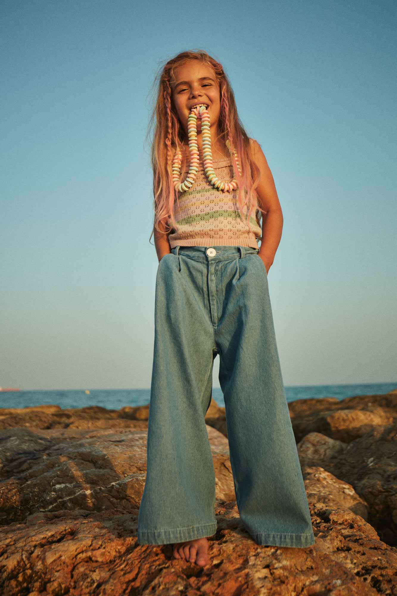 Coco Au Lait DENIM PANTS  Denim Blue