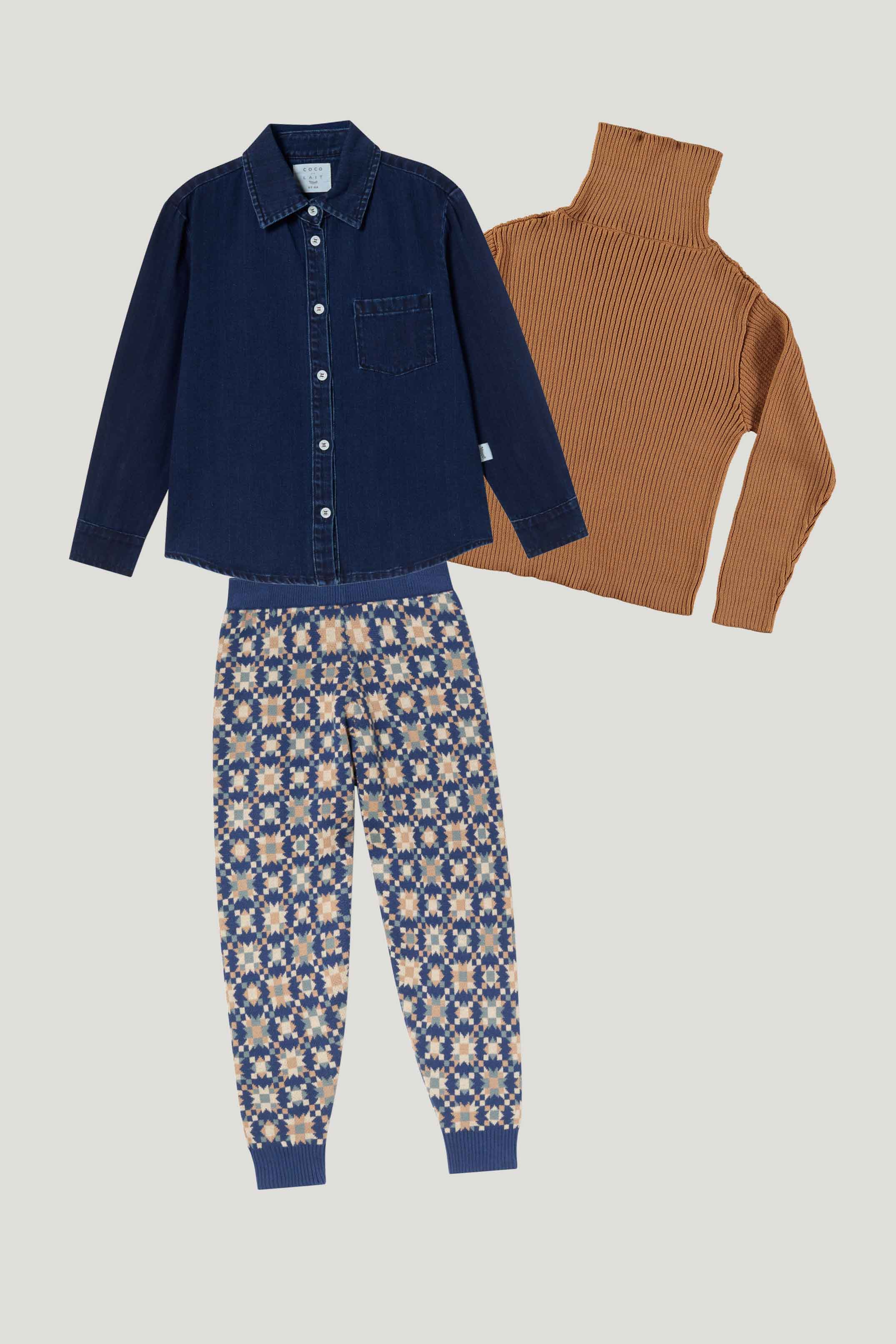 Coco Au Lait DENIM SHIRT Dark Denim