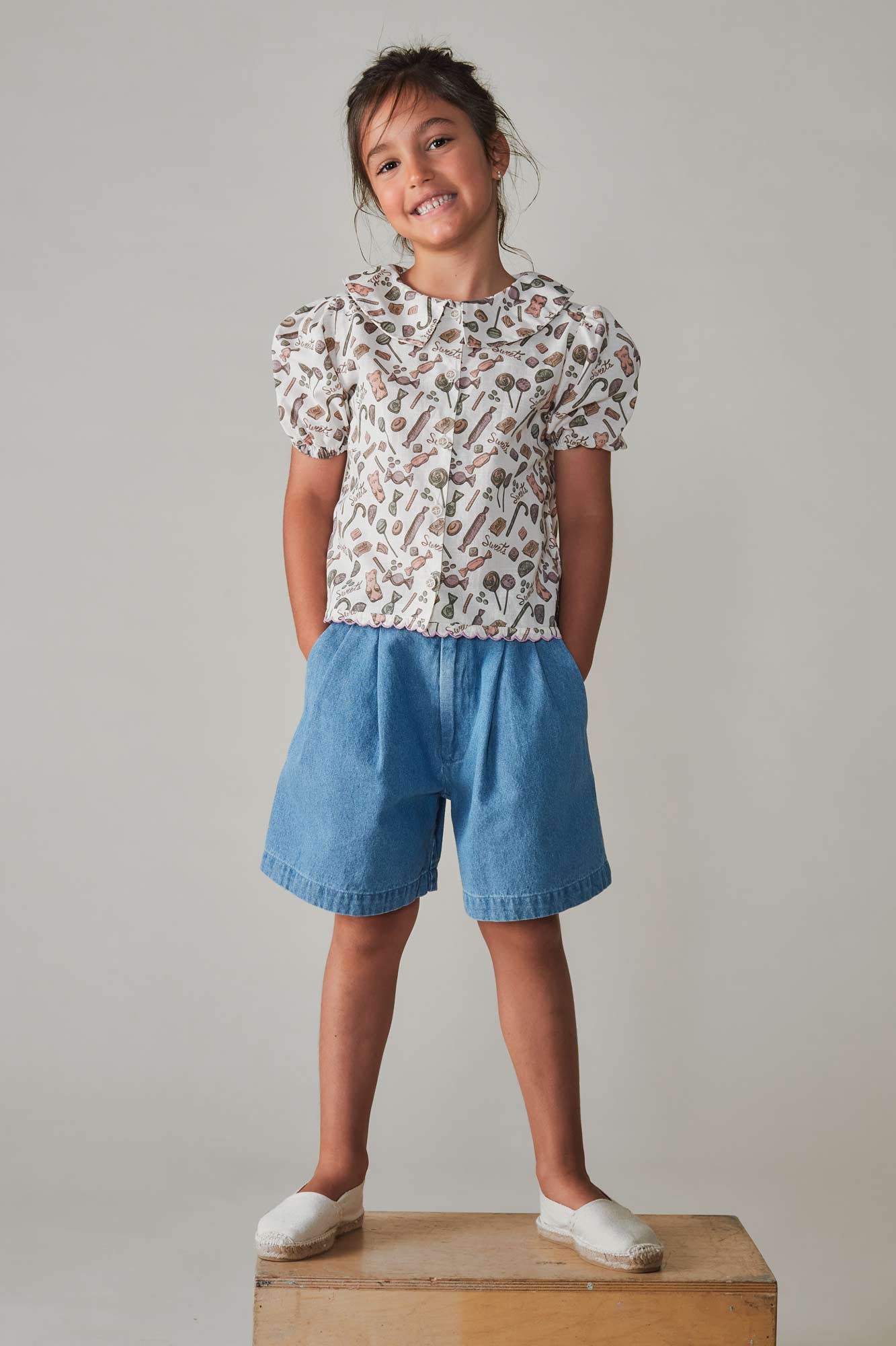 Coco Au Lait DENIM SHORT  Denim Blue