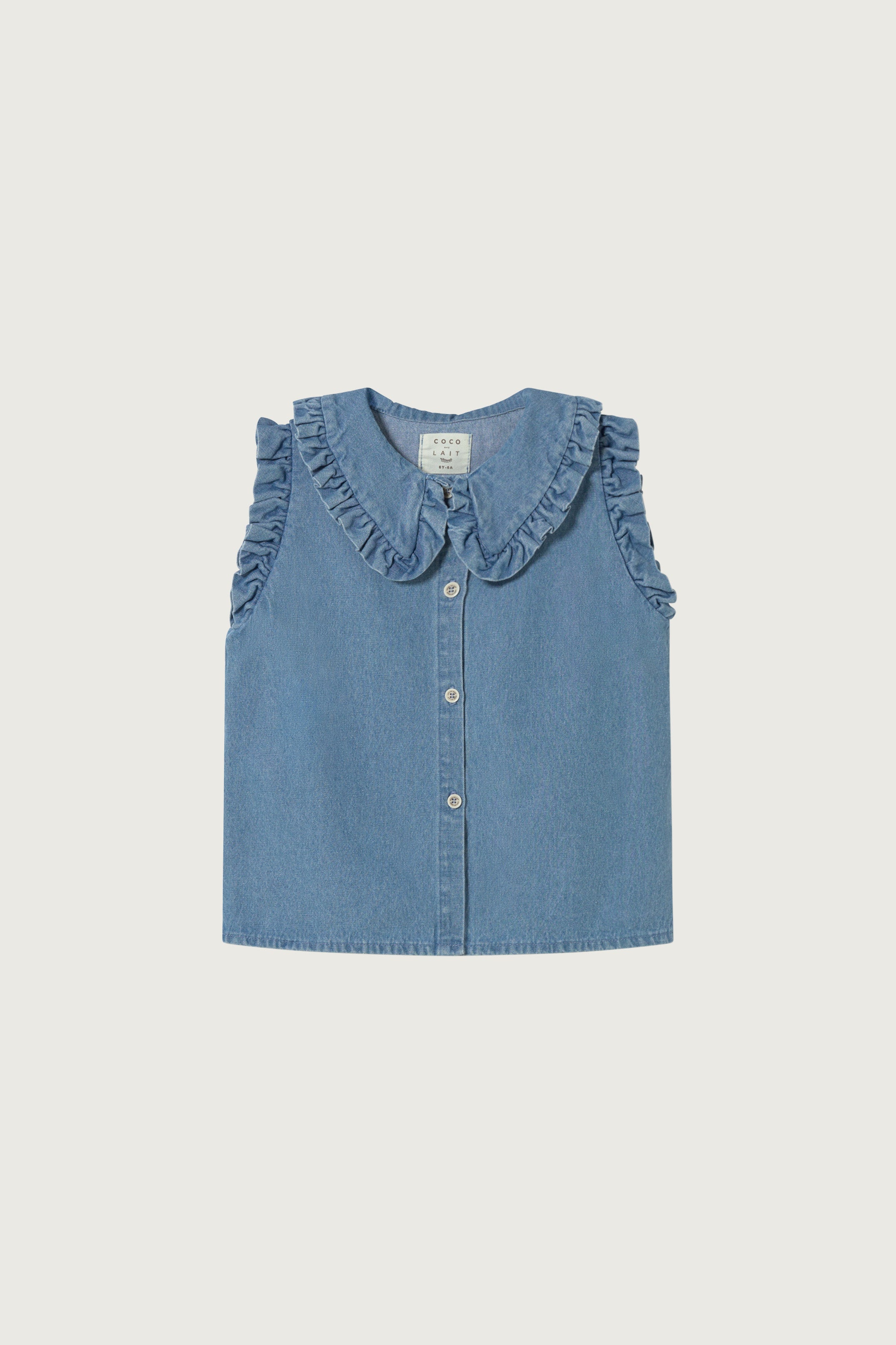 Coco Au Lait DENIM TOP  Denim Blue