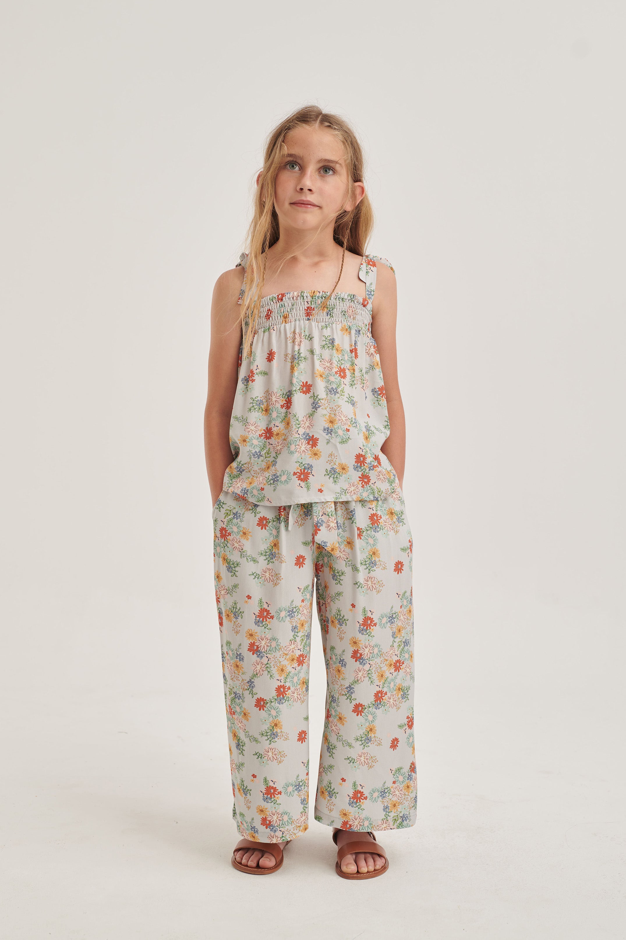 Coco Au Lait FLORAL CLOUDS TROUSERS Trousers Flora