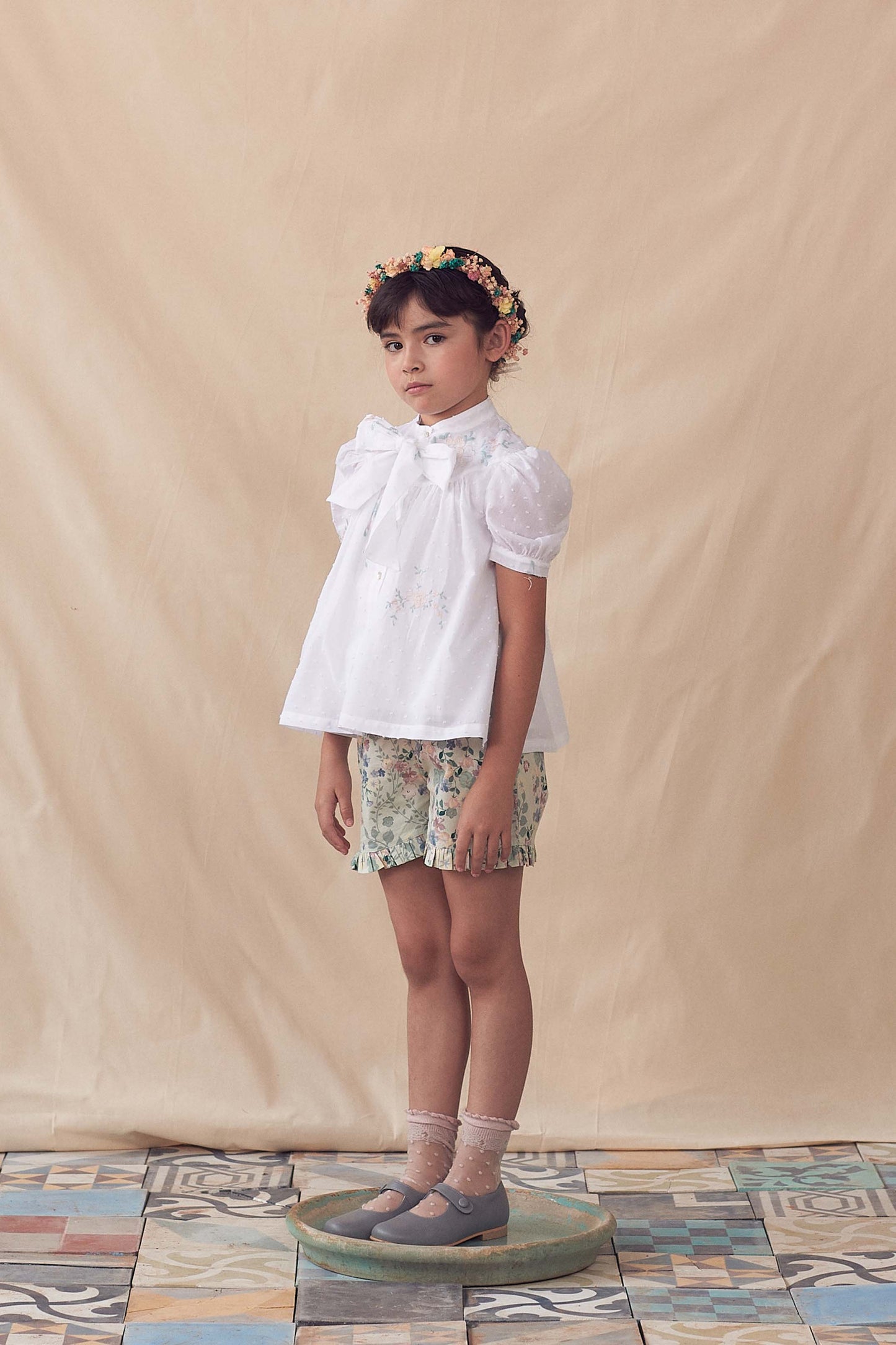 Coco Au Lait FLORAL SHORT Floral Green
