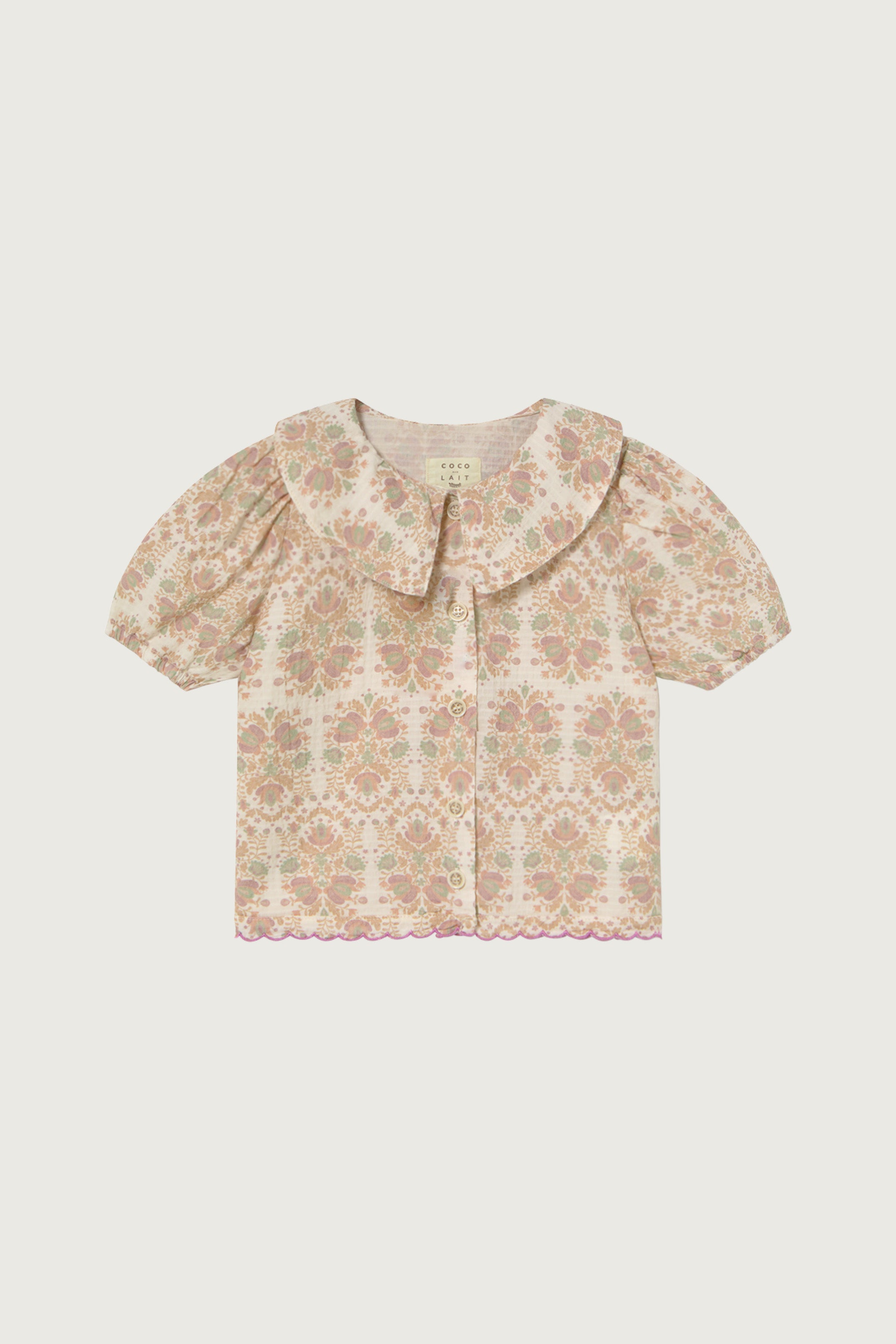 Coco Au Lait FLORAL WALLPAPER BABY TOP  Floral Wallpaper