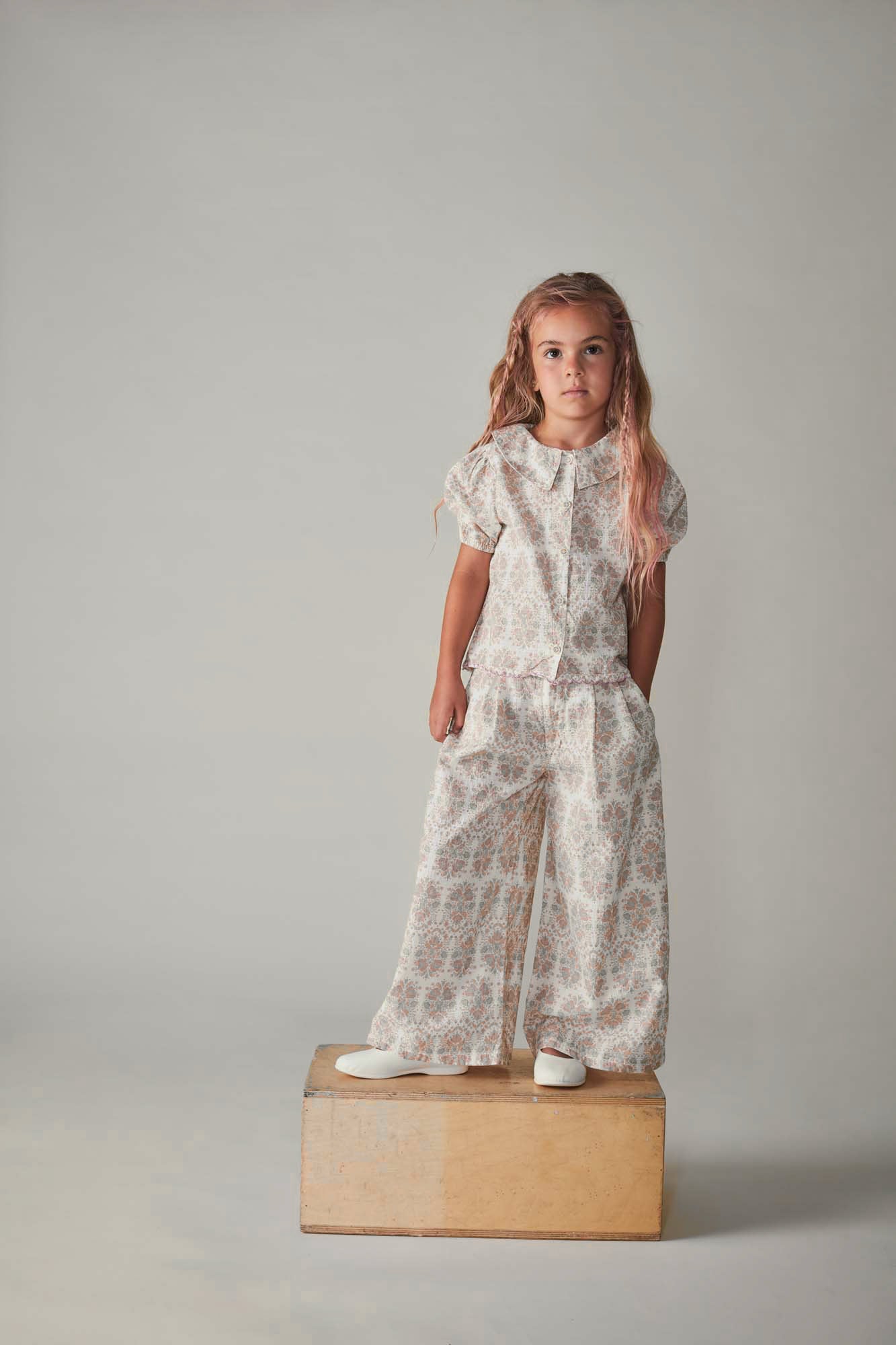 Coco Au Lait FLORAL WALLPAPER PANTS  Floral Wallpaper