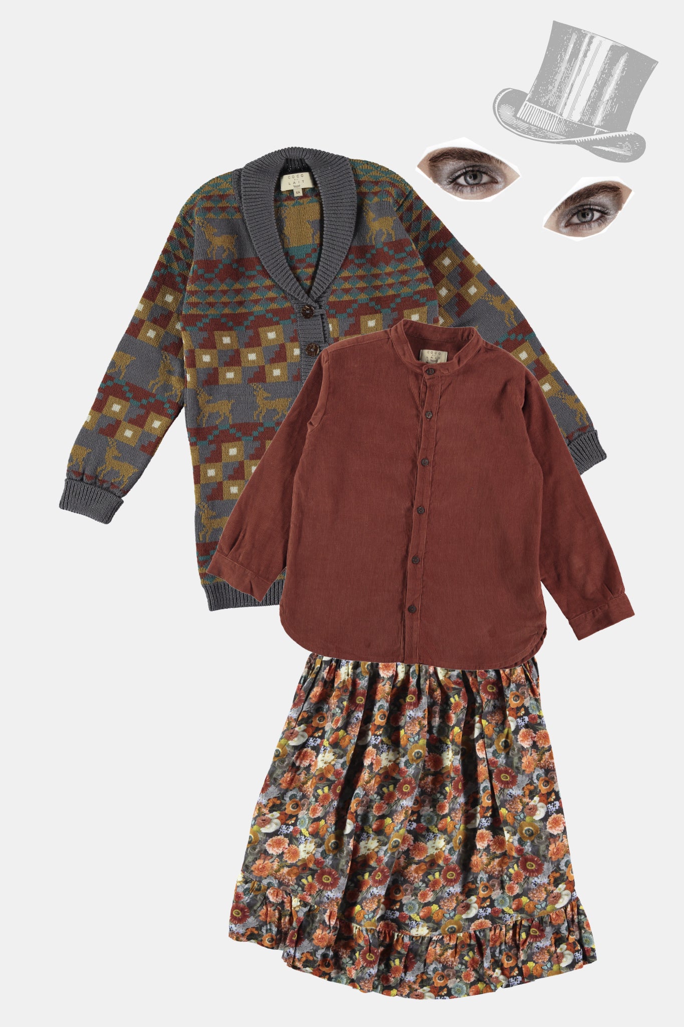 Coco Au Lait GIRL LOOK  Multicolor