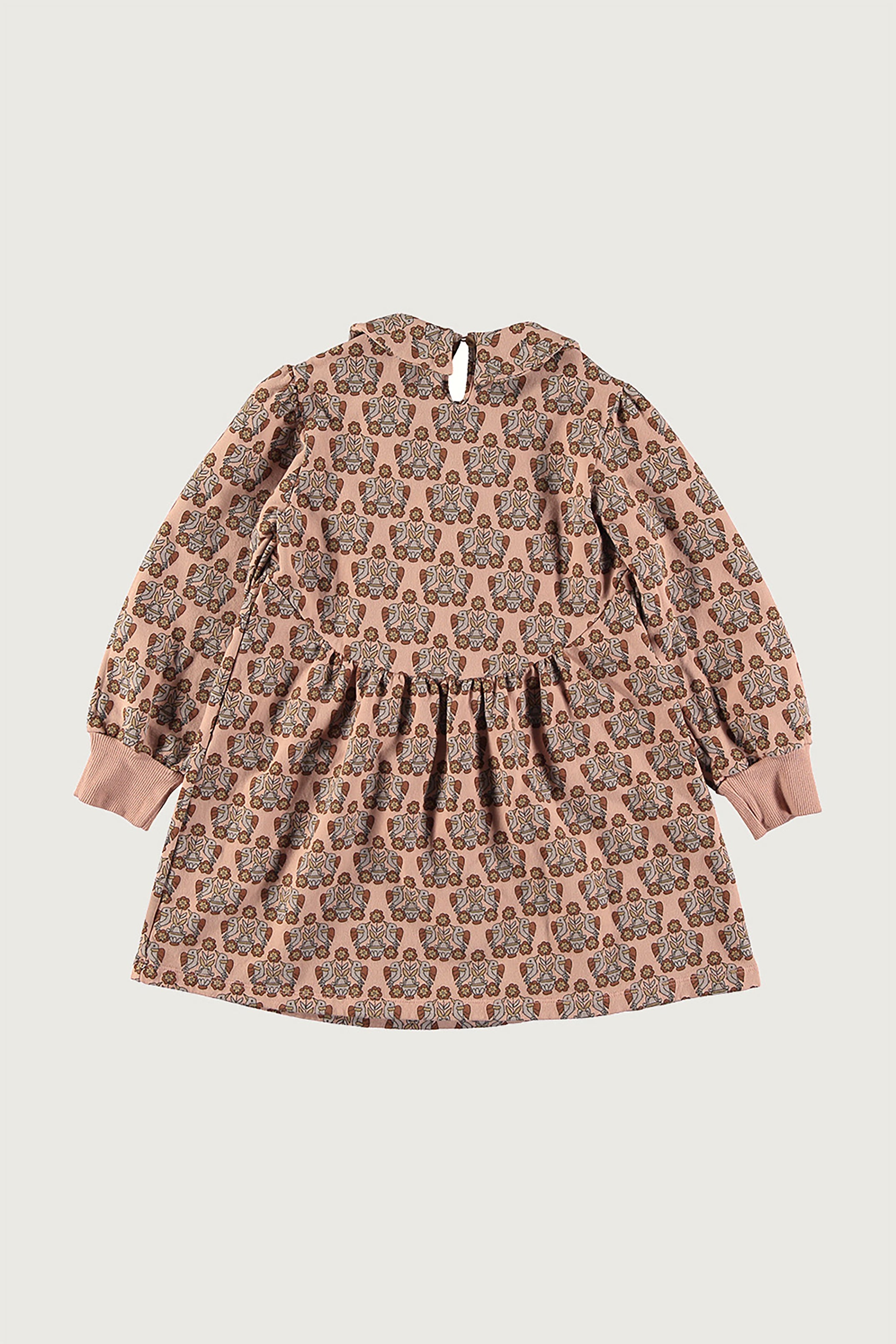 Coco Au Lait HUMMINGBIRDS FLEECE DRESS Rose Dust