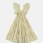 Coco Au Lait LIGHT YELLOW BUTTERFLY KNITTED DRESS  Light Yellow