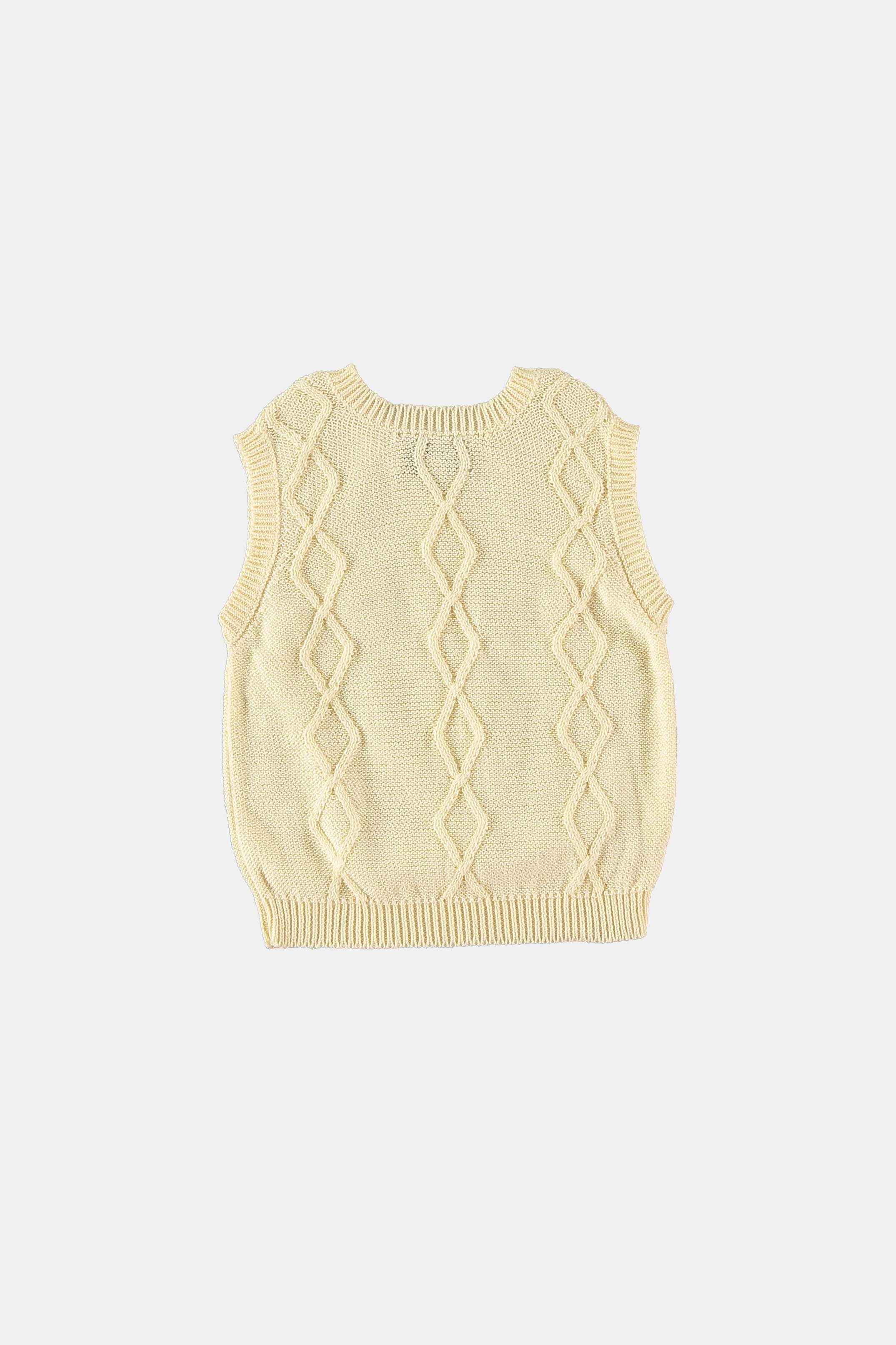 LIGHT YELLOW FLORAL VEST