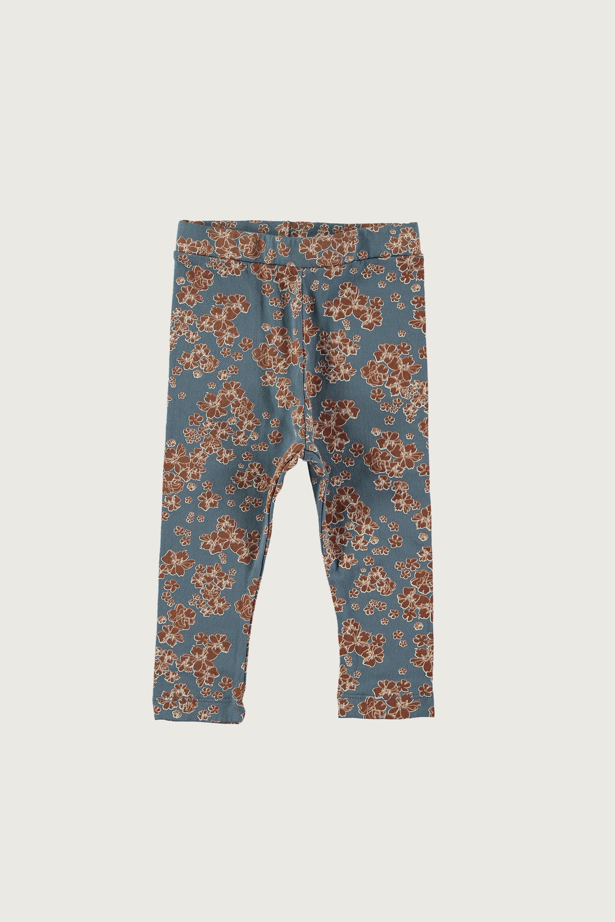 Coco Au Lait MEXICAN FLOWERS BABY LEGGINGS Blue Mirage