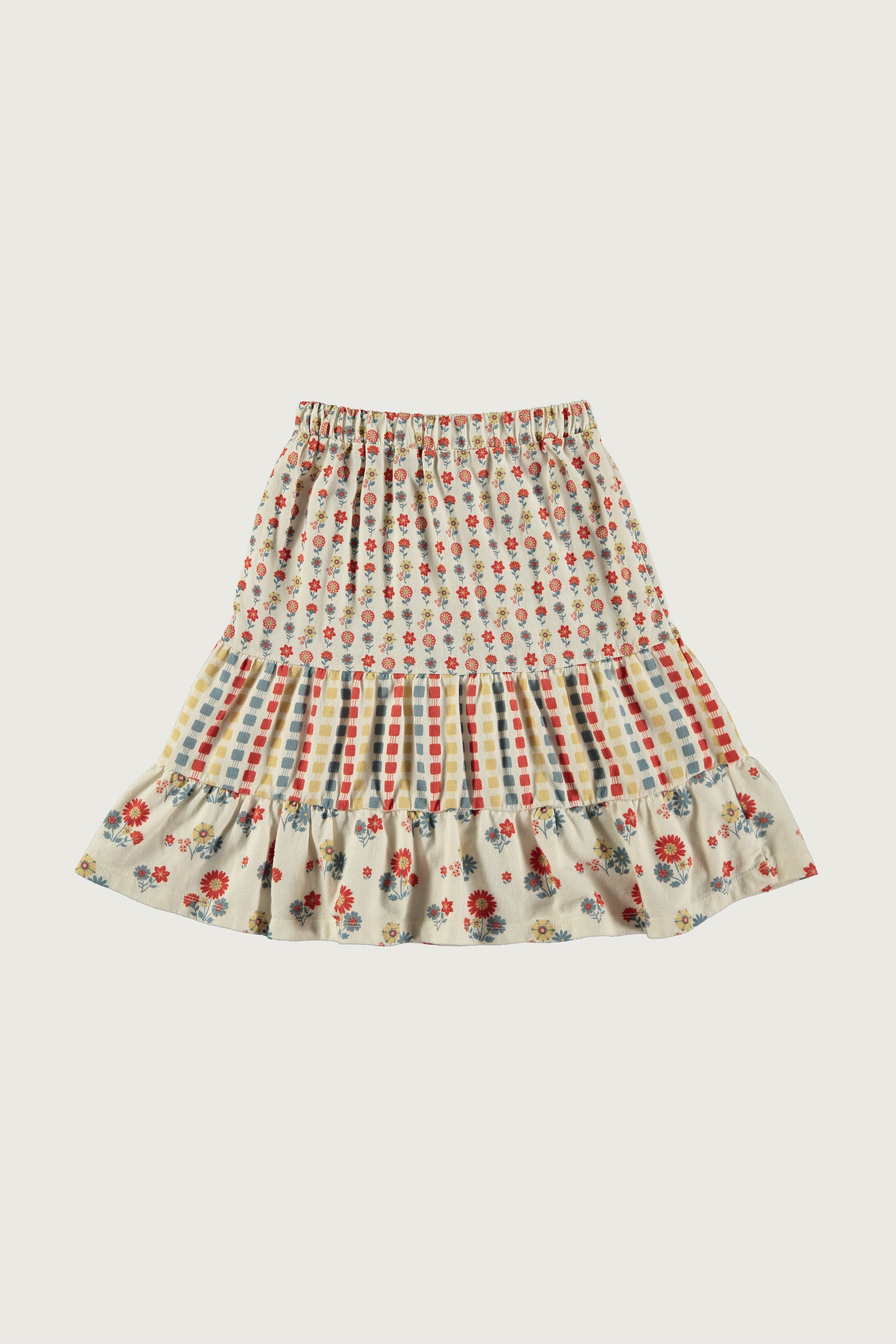 Coco Au Lait MIDI PATCH SKIRT Patchwork