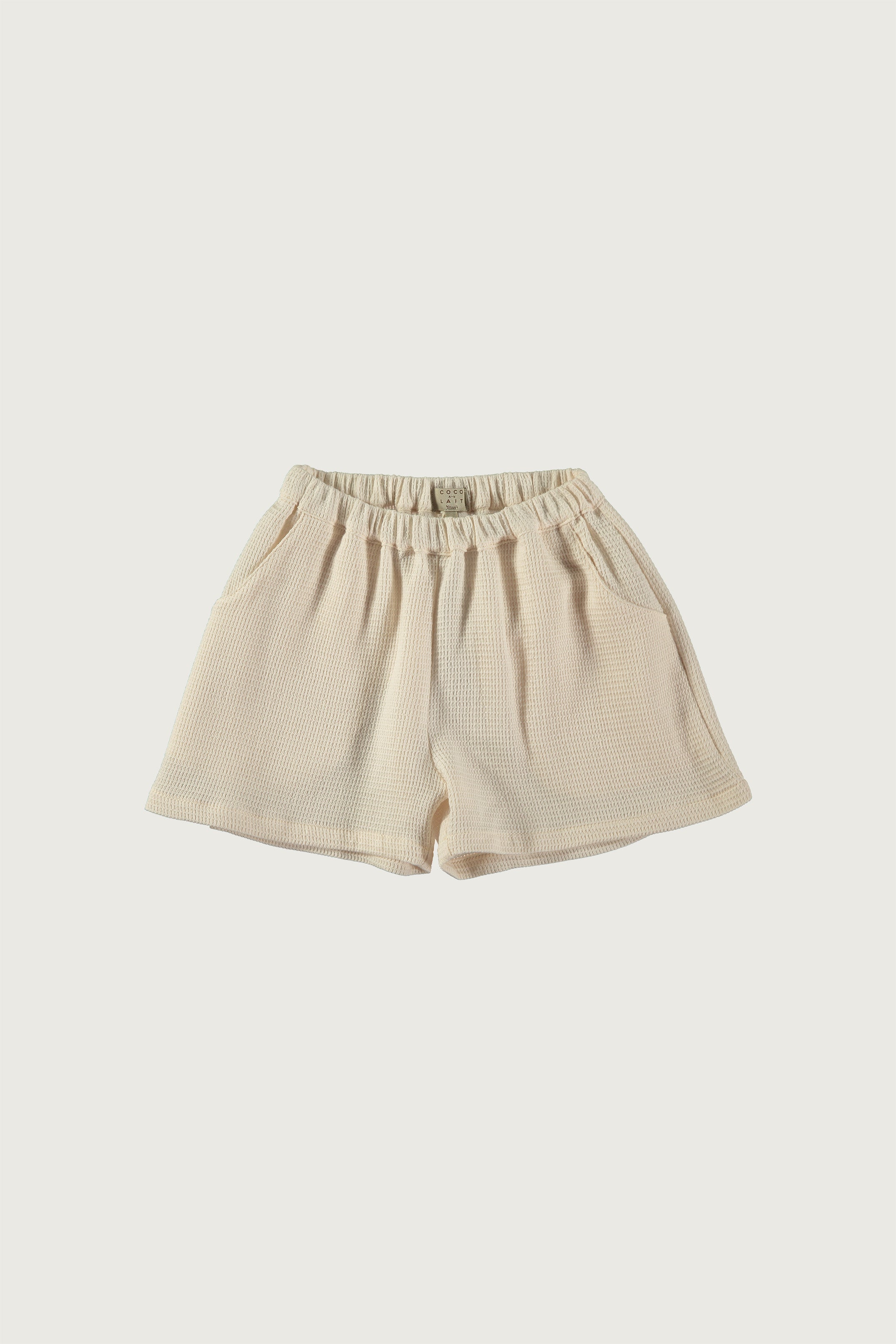 Coco Au Lait NUDE WAFFLE SHORTS  Jet Stream