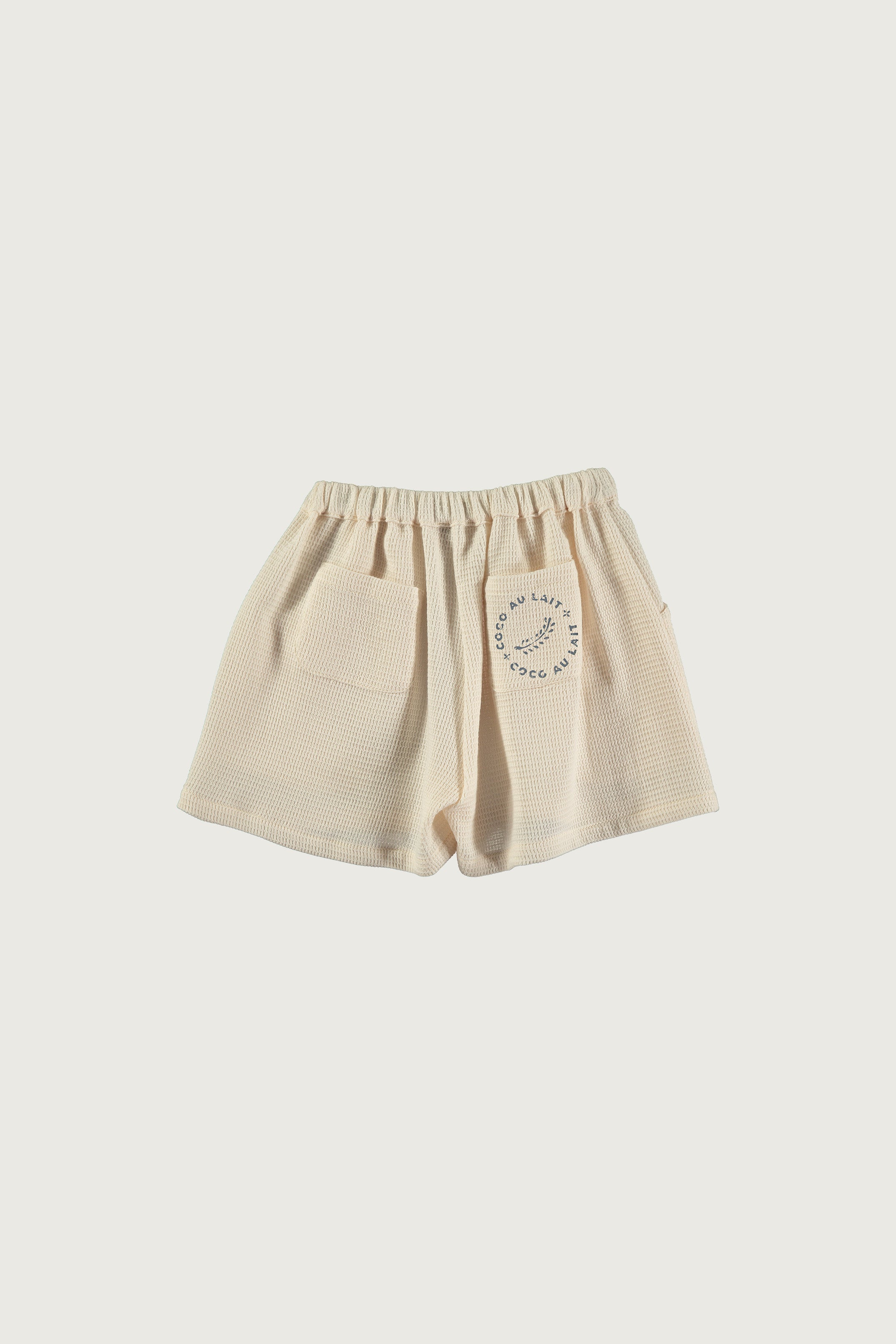 Coco Au Lait NUDE WAFFLE SHORTS  Jet Stream