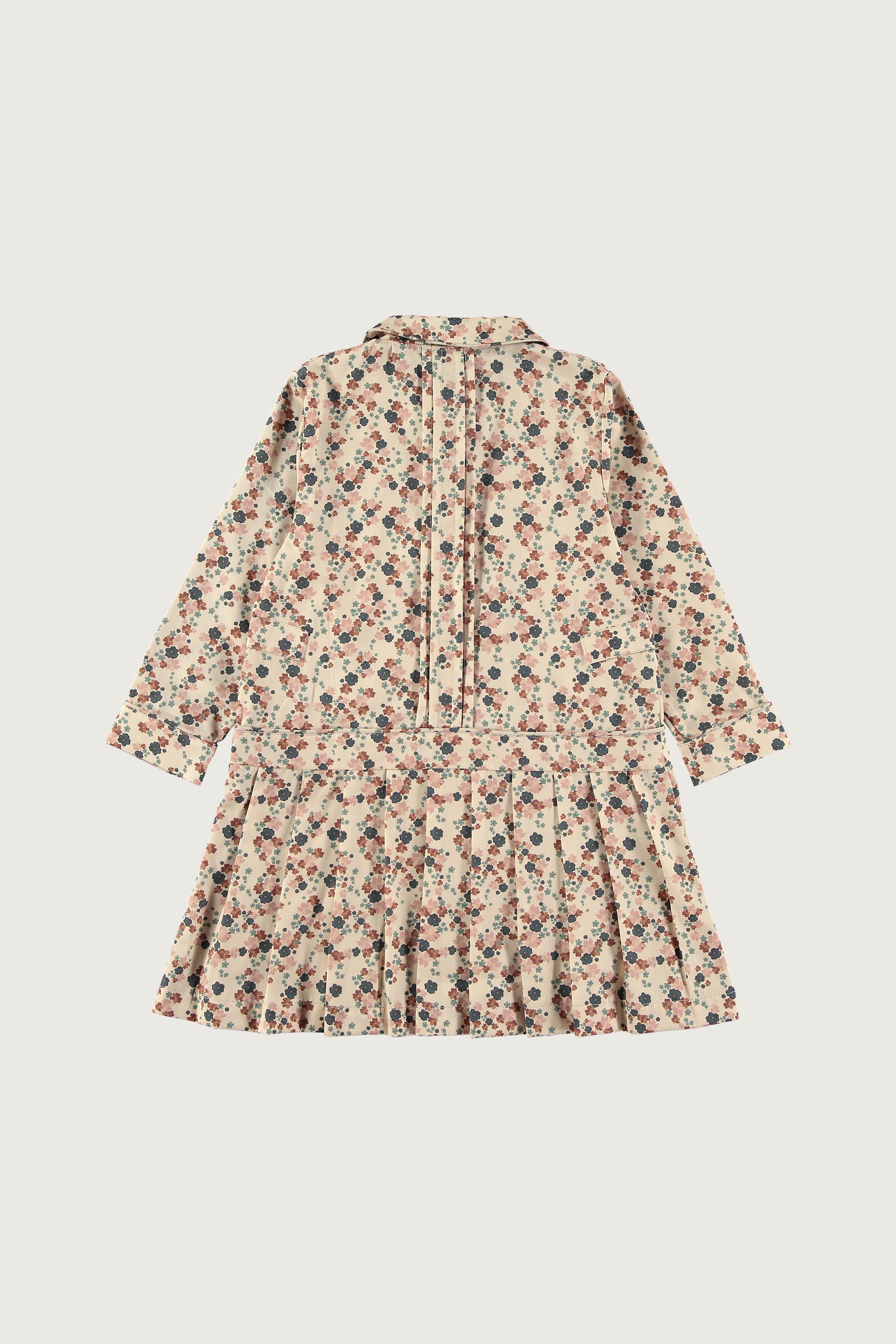 Coco Au Lait NUDE WILD FLOWERS PLEATED DRESS Nude Wild