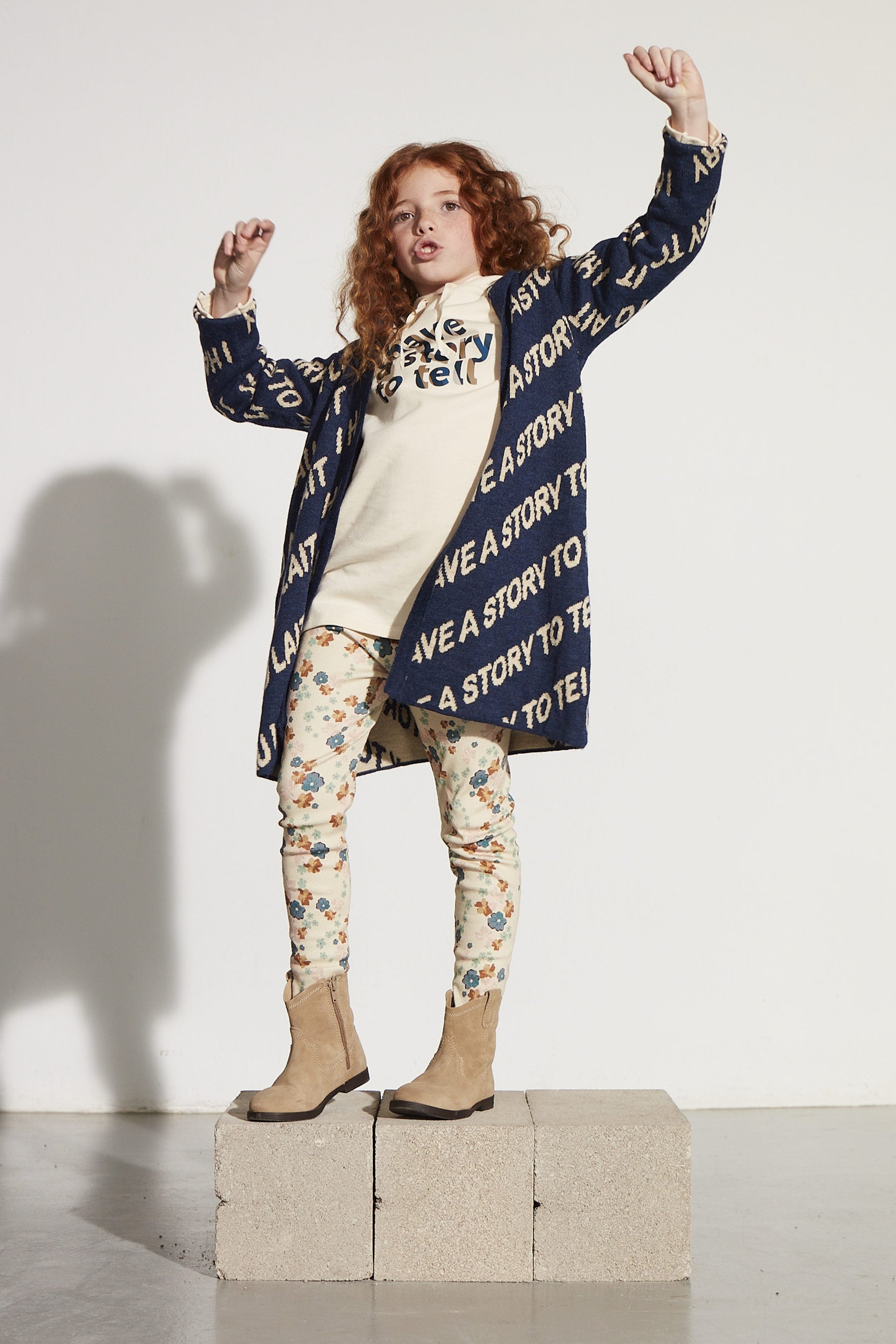 Coco Au Lait NUDE WILD FLOWERS RIBBED LEGGINGS Nude Wild