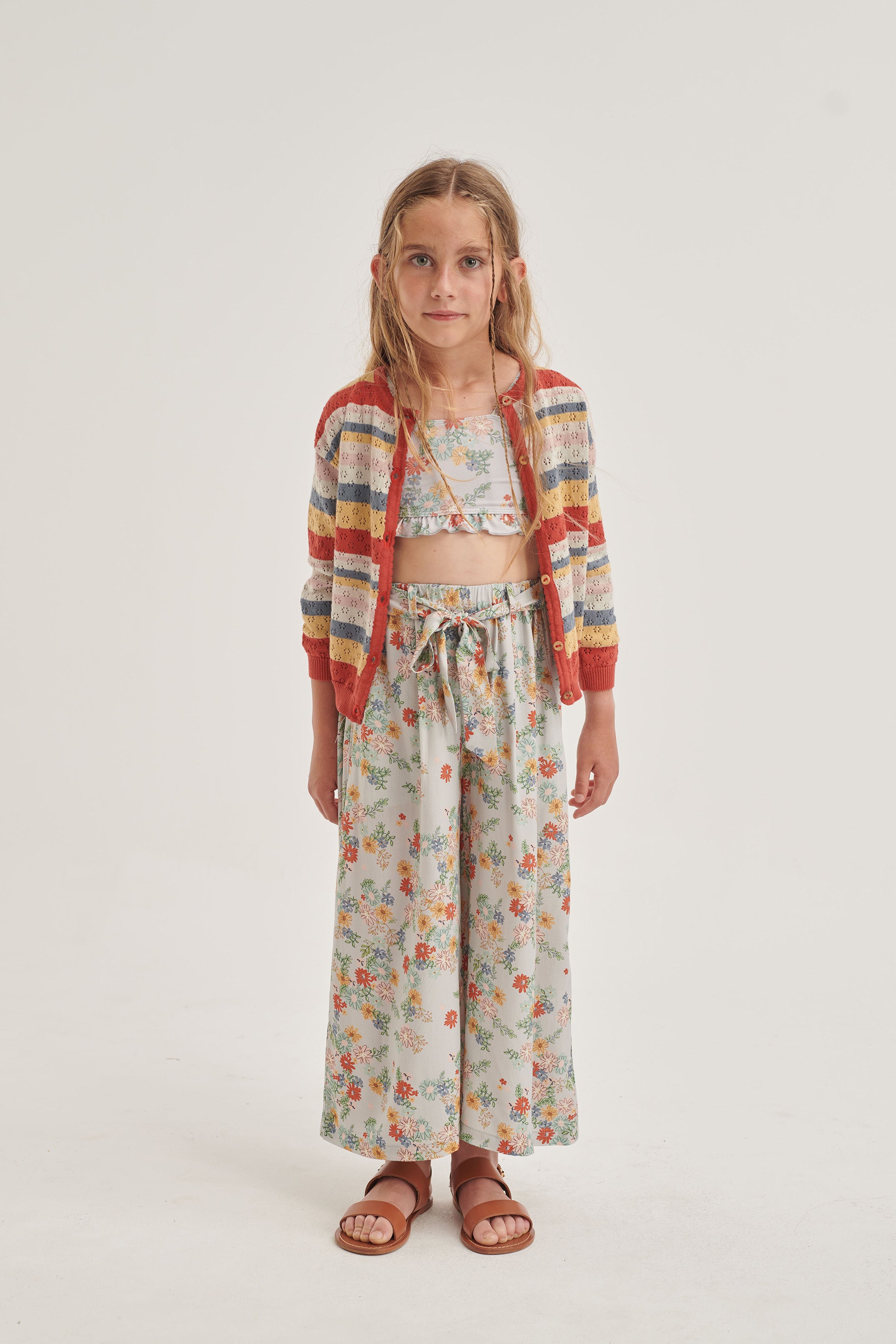 Coco Au Lait OPENWORK STRIPES CARDIGAN  Stripes SS24