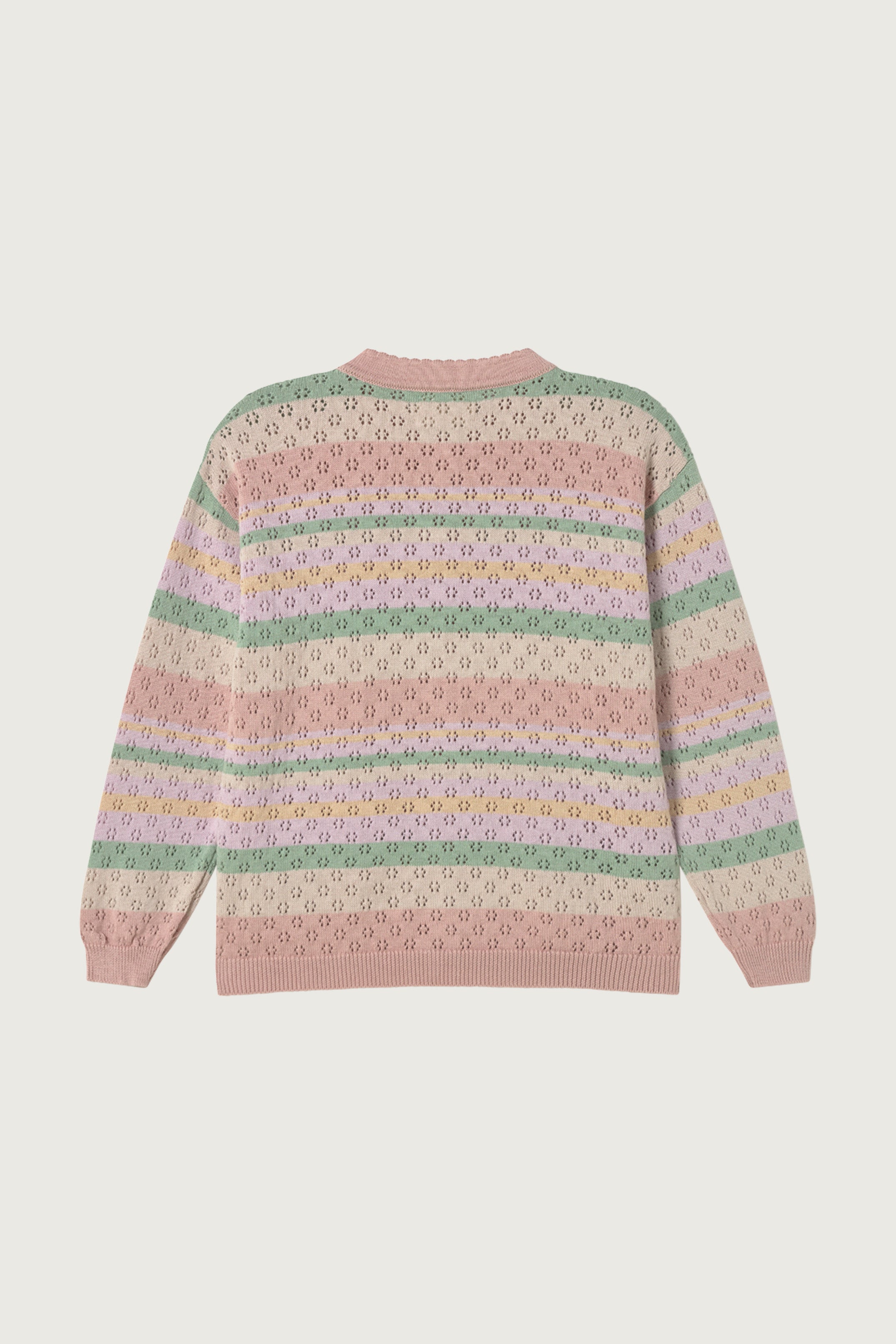 Coco Au Lait OPENWORK STRIPES CARDIGAN Stripes