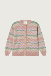 Coco Au Lait OPENWORK STRIPES CARDIGAN Stripes