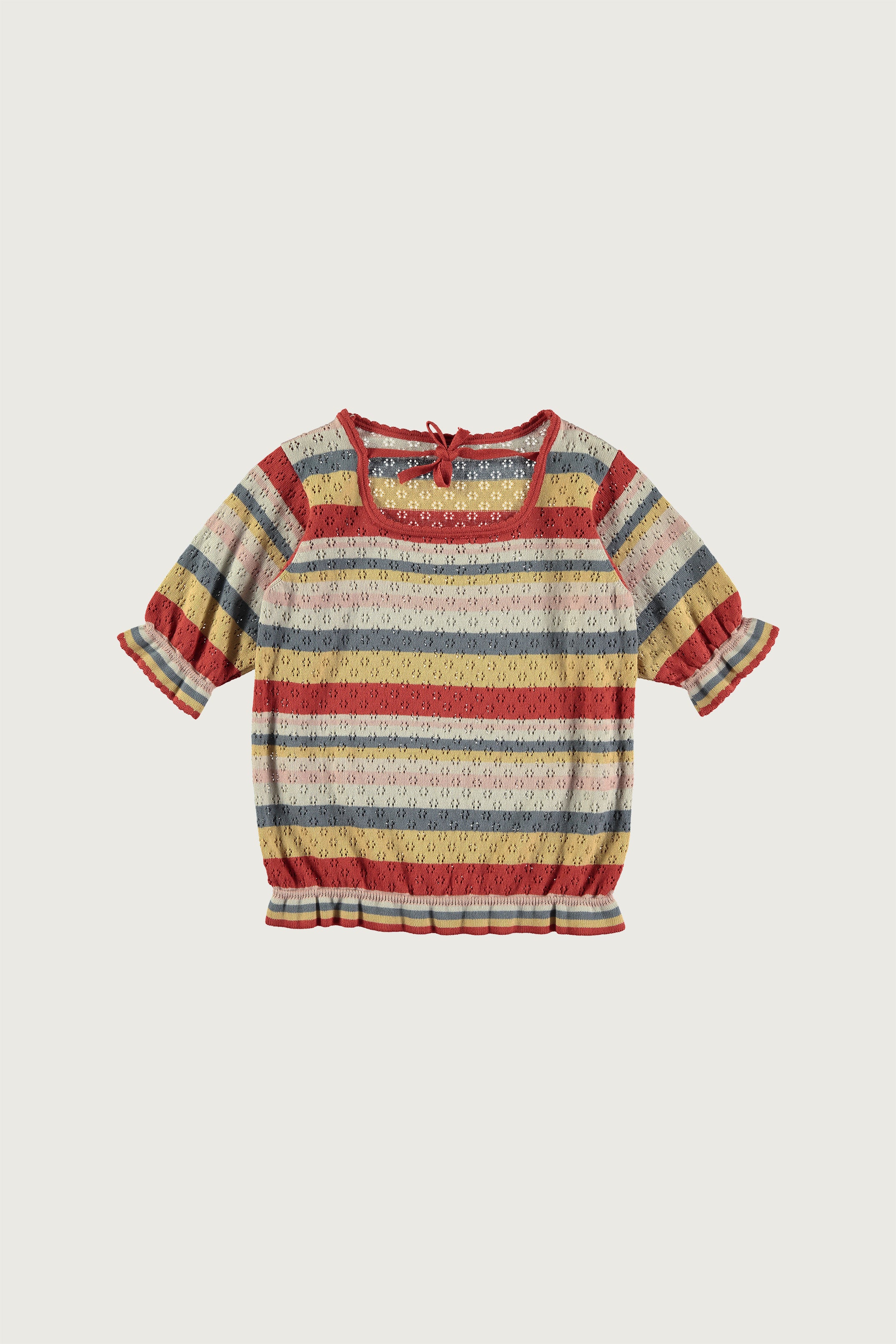 Coco Au Lait OPENWORK STRIPES TOP  Stripes SS24