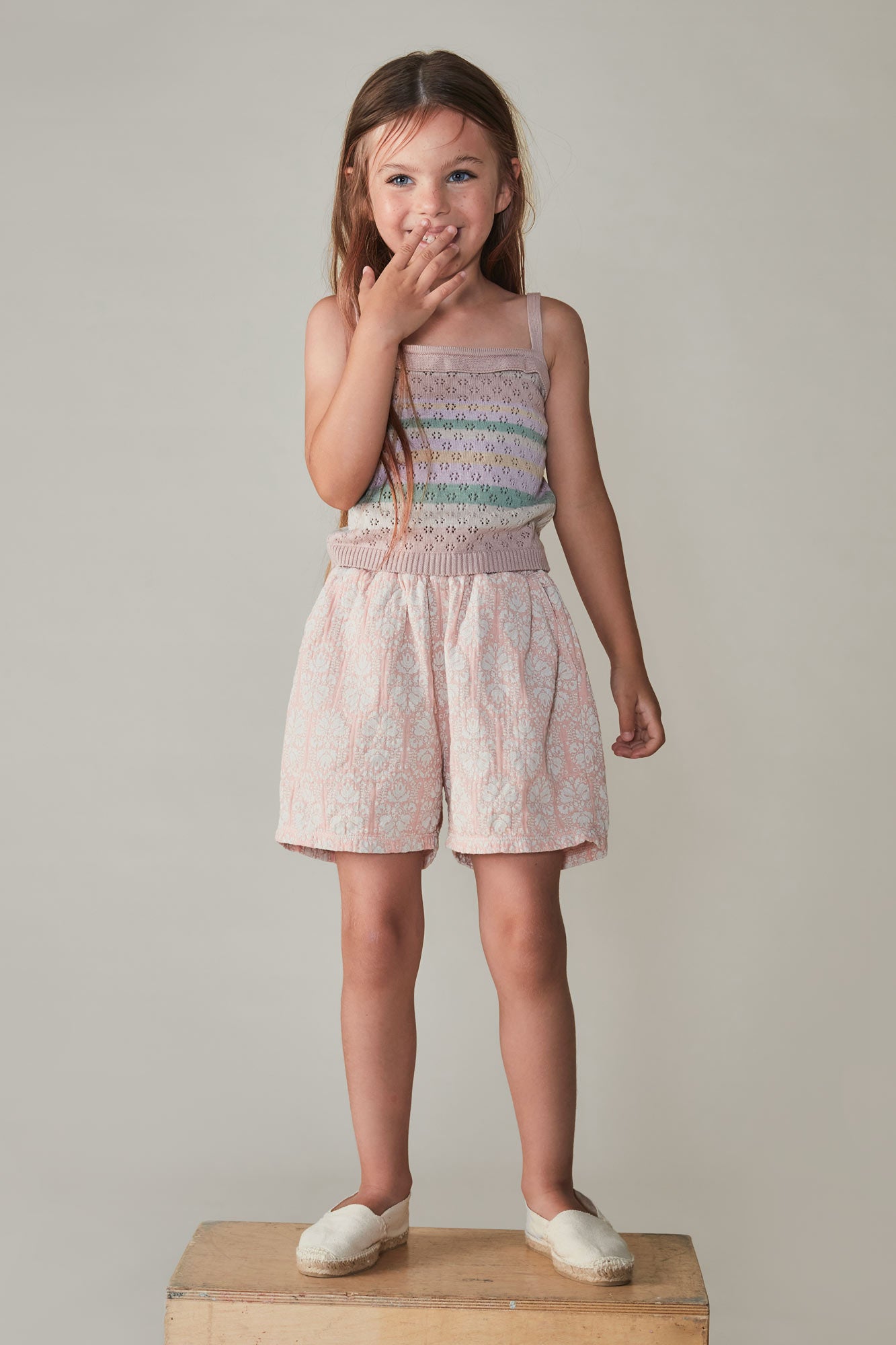 Coco Au Lait OPENWORK STRIPES TOP Stripes