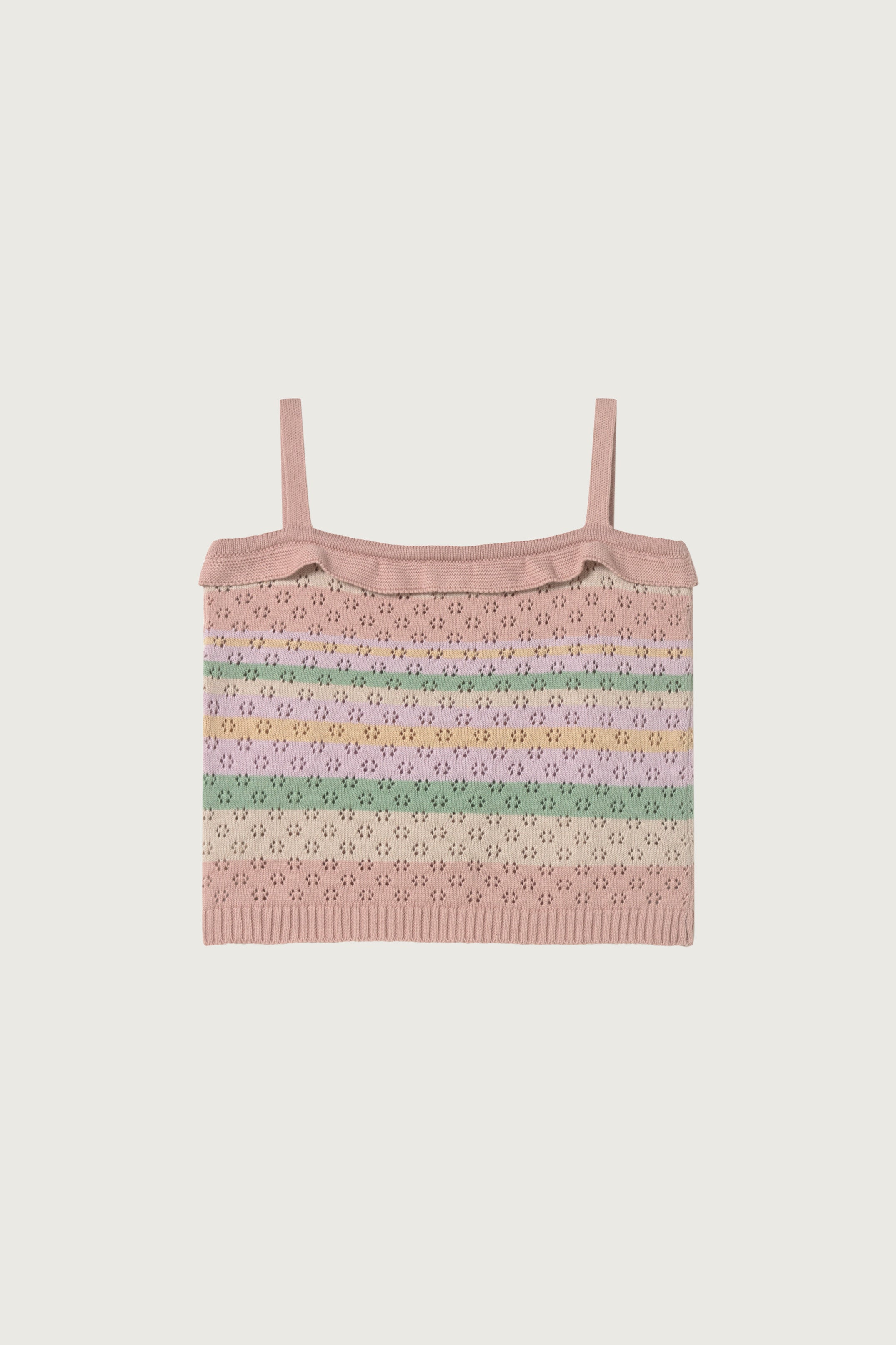 Coco Au Lait OPENWORK STRIPES TOP Stripes