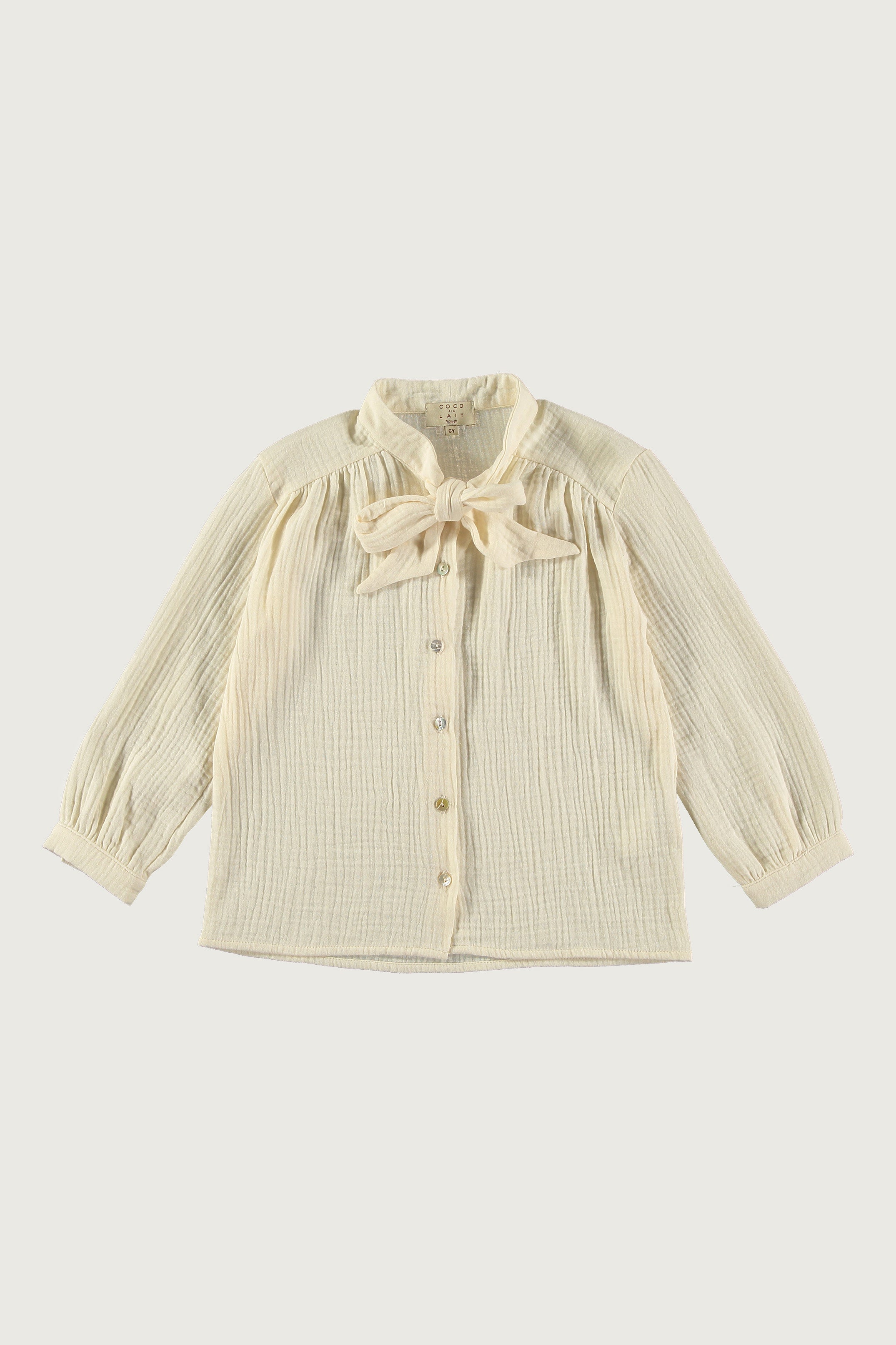 Coco Au Lait PARCHEMENT BOW BLOUSE Parchment