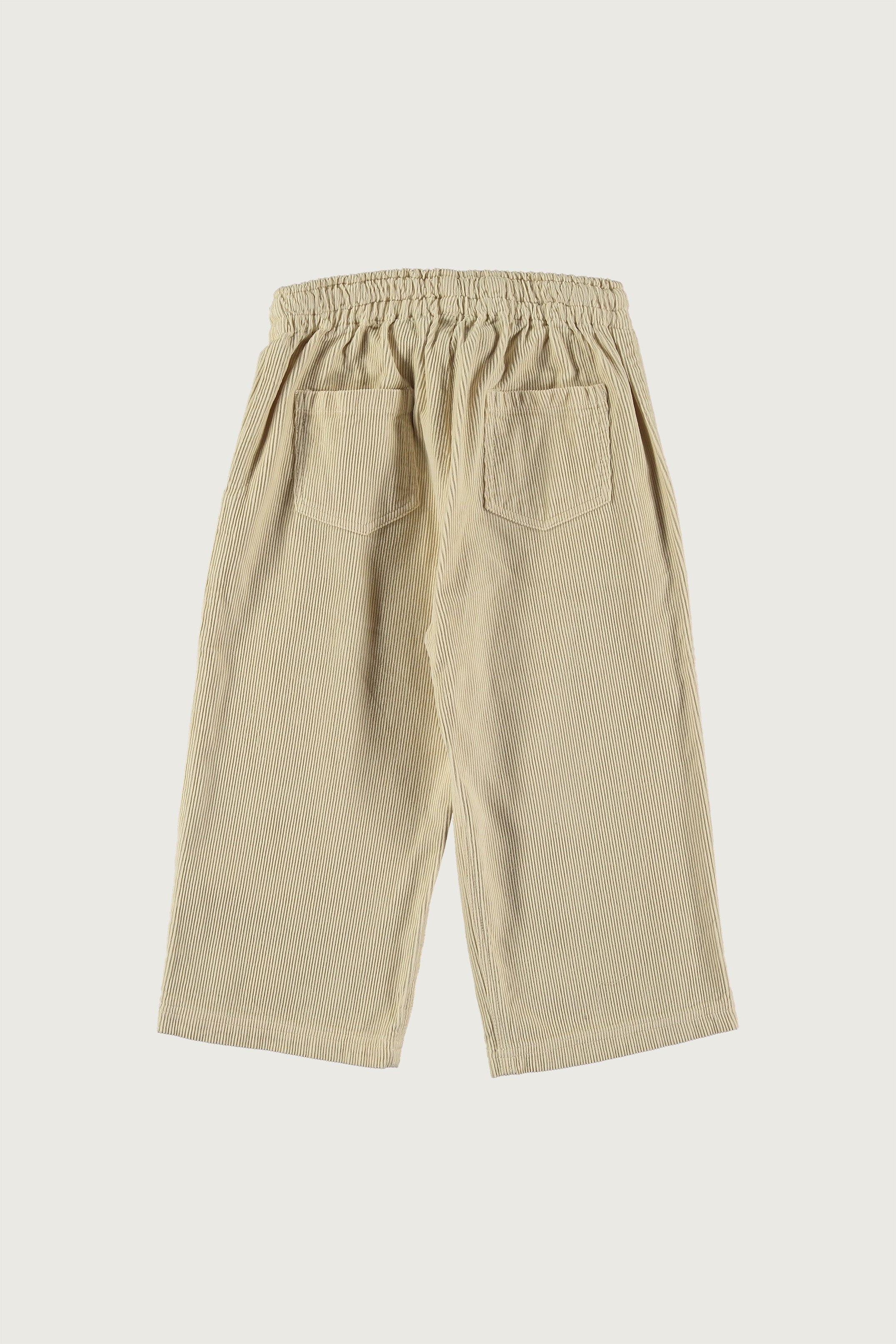 Coco Au Lait PARCHMENT CORDUROY BOW TROUSERS Parchment