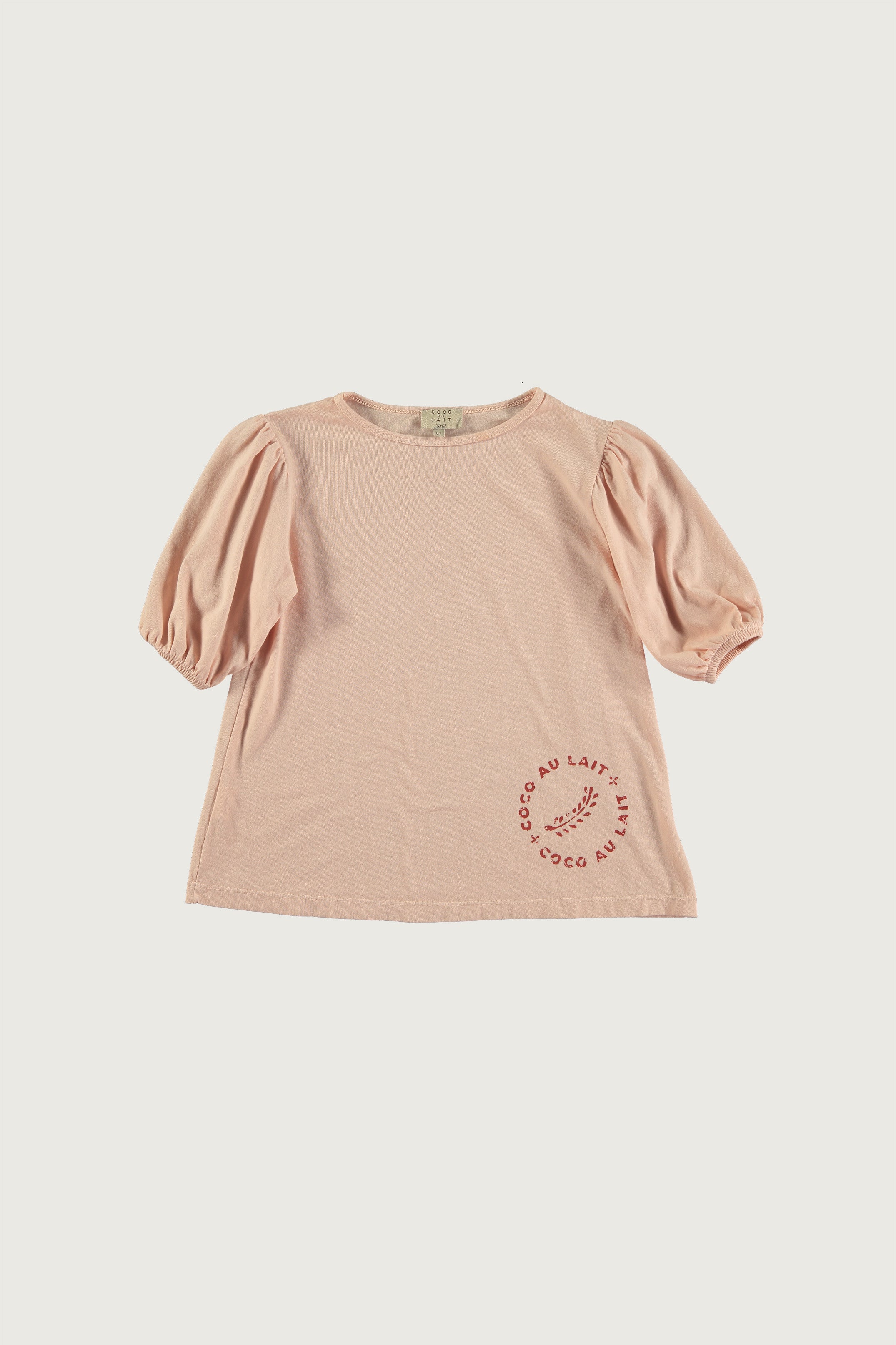 Coco Au Lait PINK PATCH JERSEY BLOUSE  Rose Smoke