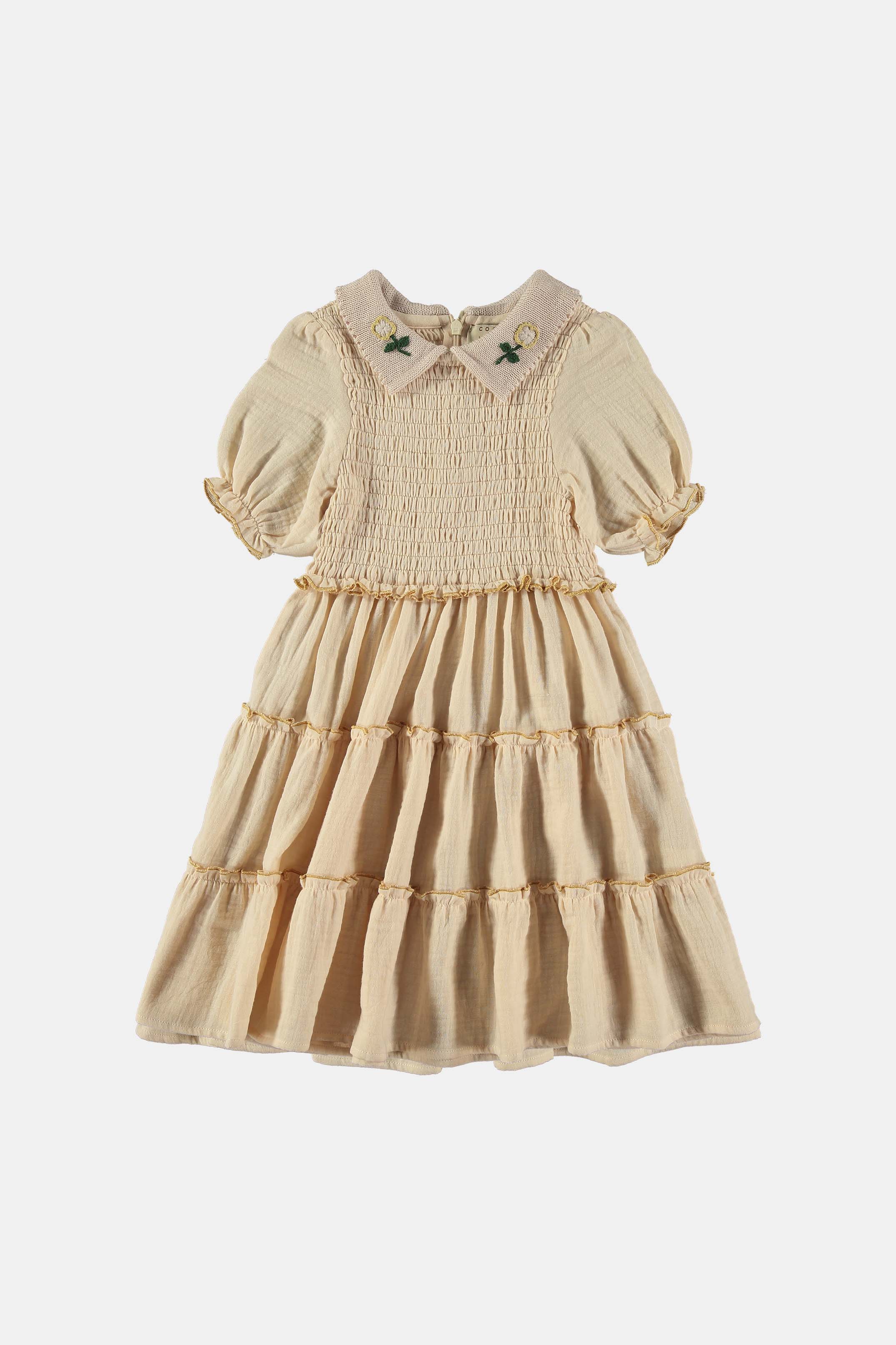 Coco Au Lait PINK SMOCK DRESS  Pink