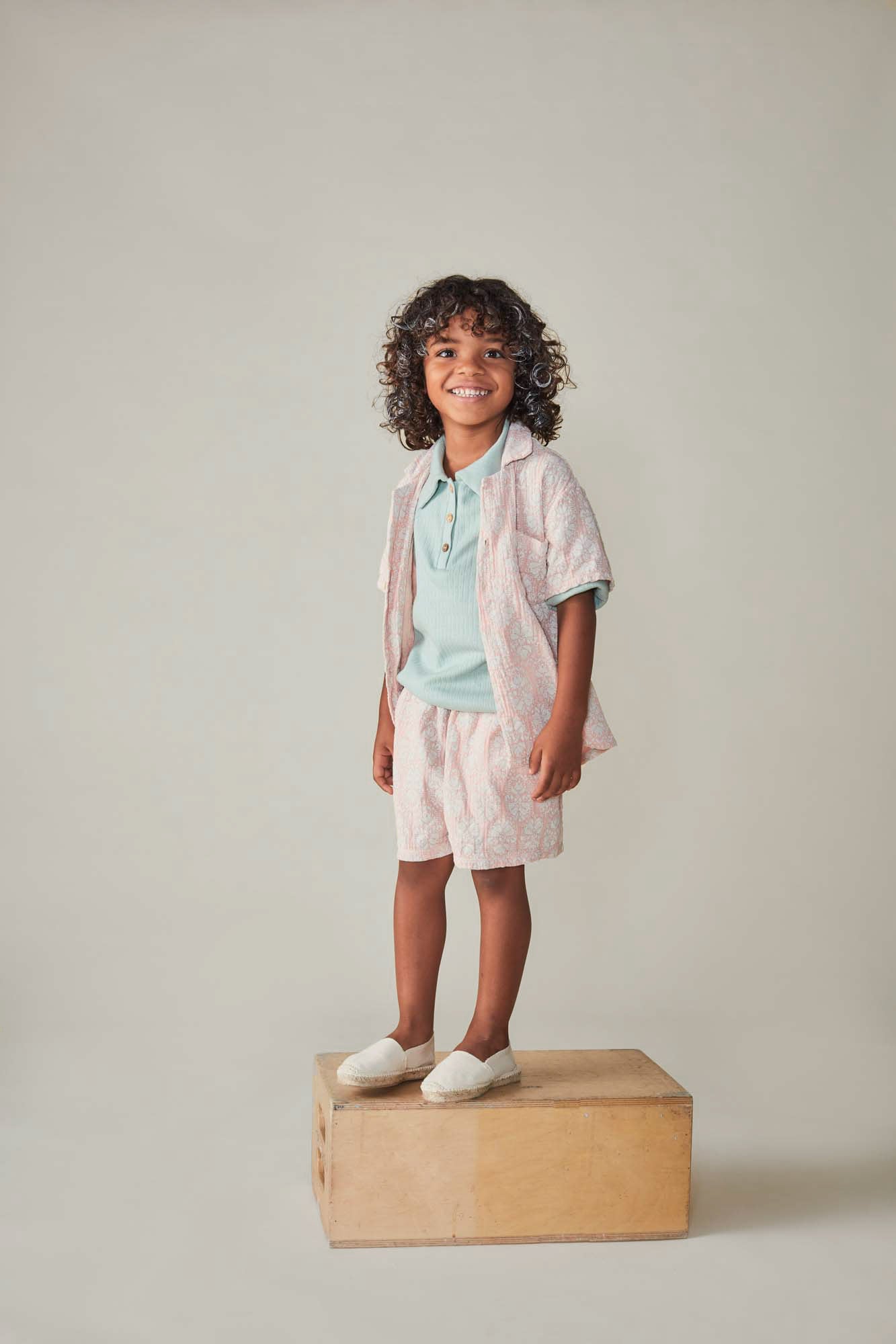 Coco Au Lait PINK VINTAGE WALLPAPER SHORTS  Evening Sand