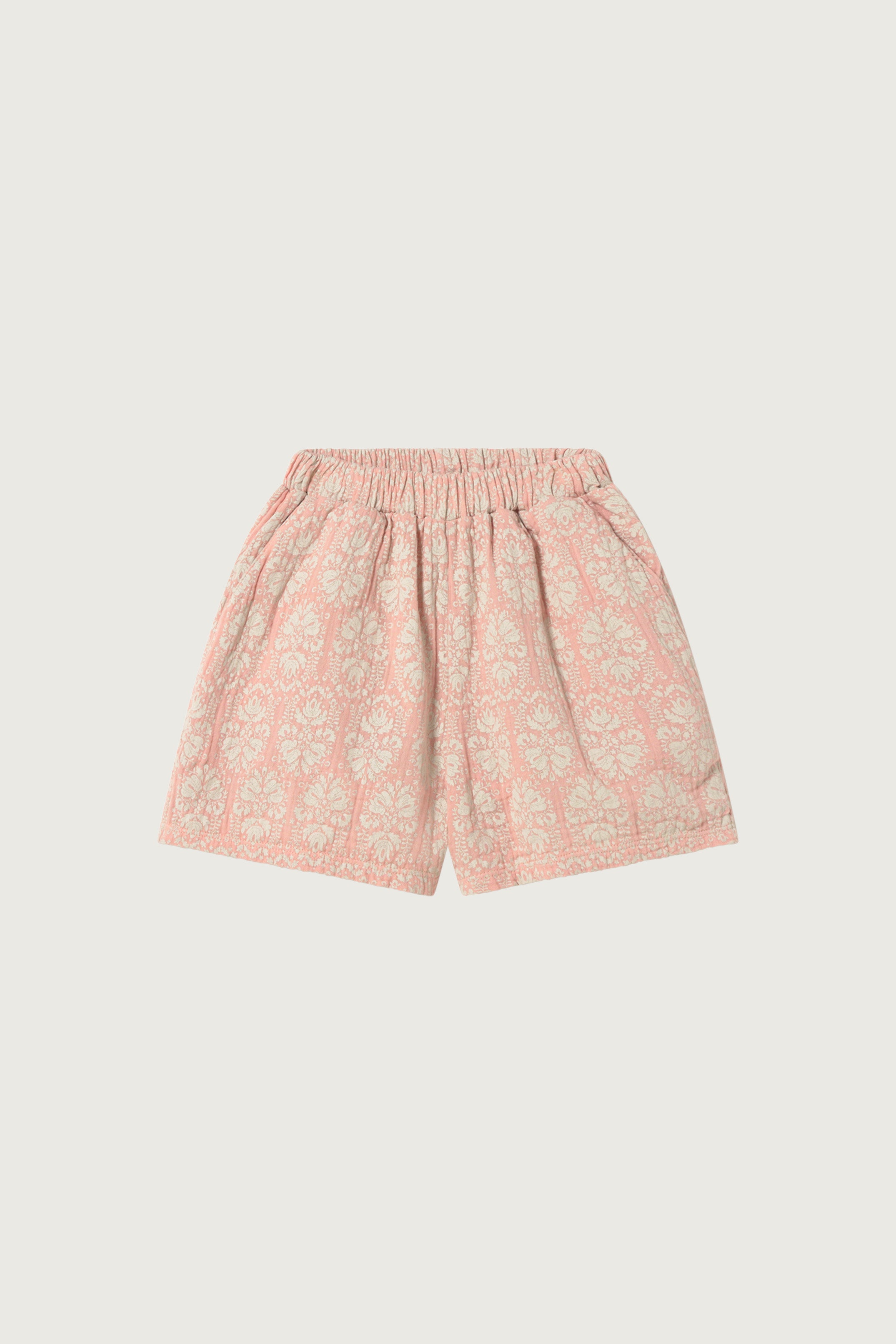 Coco Au Lait PINK VINTAGE WALLPAPER SHORTS  Evening Sand