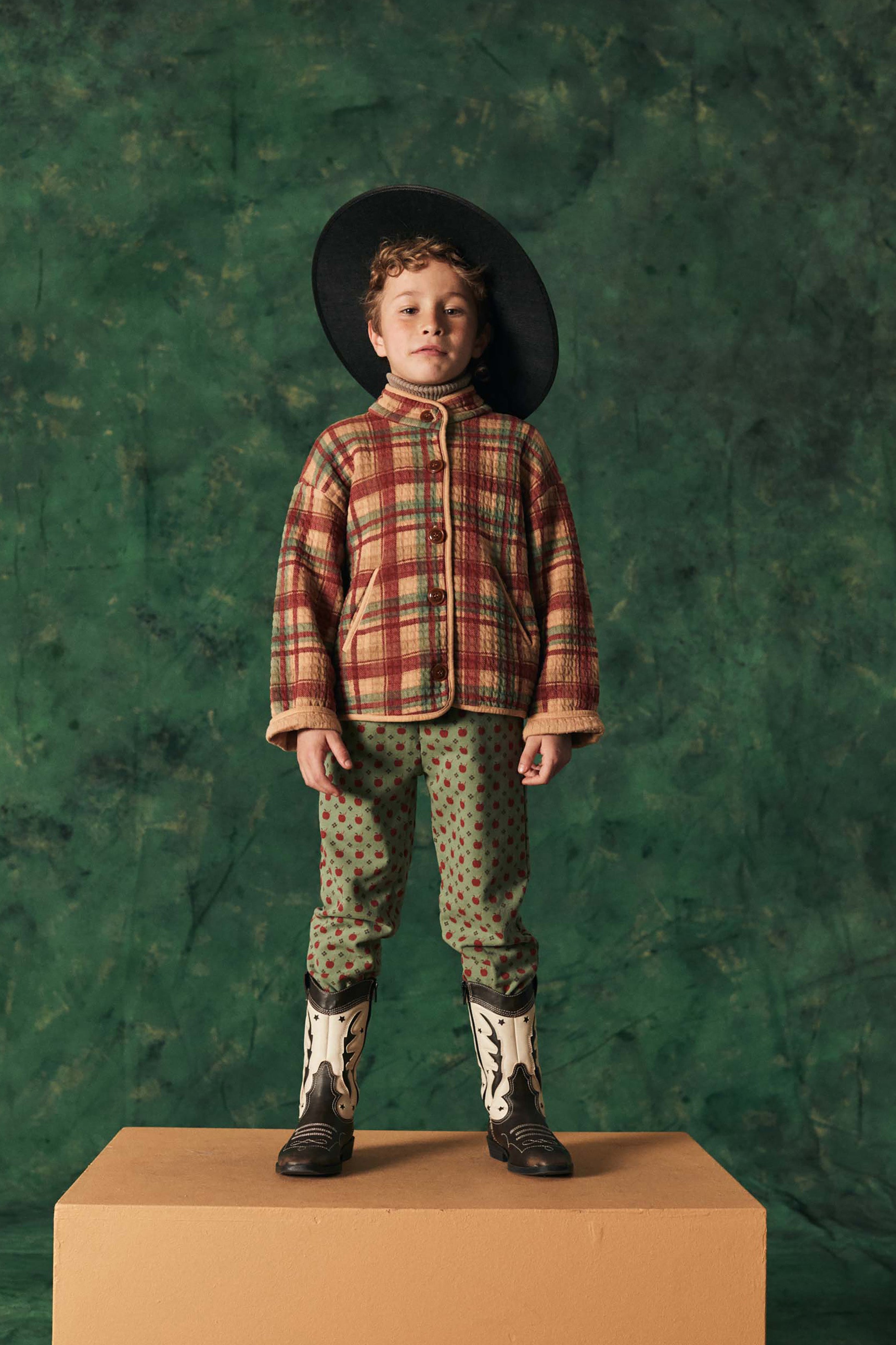 Coco Au Lait `PLAID JACKET Chili Oil