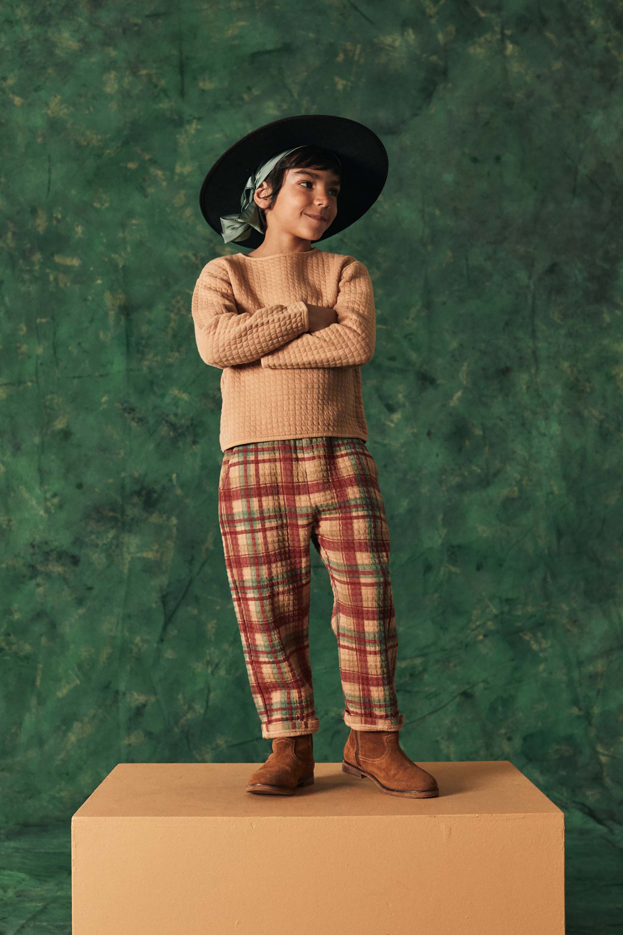 Coco Au Lait PLAID PANTS Chili Oil